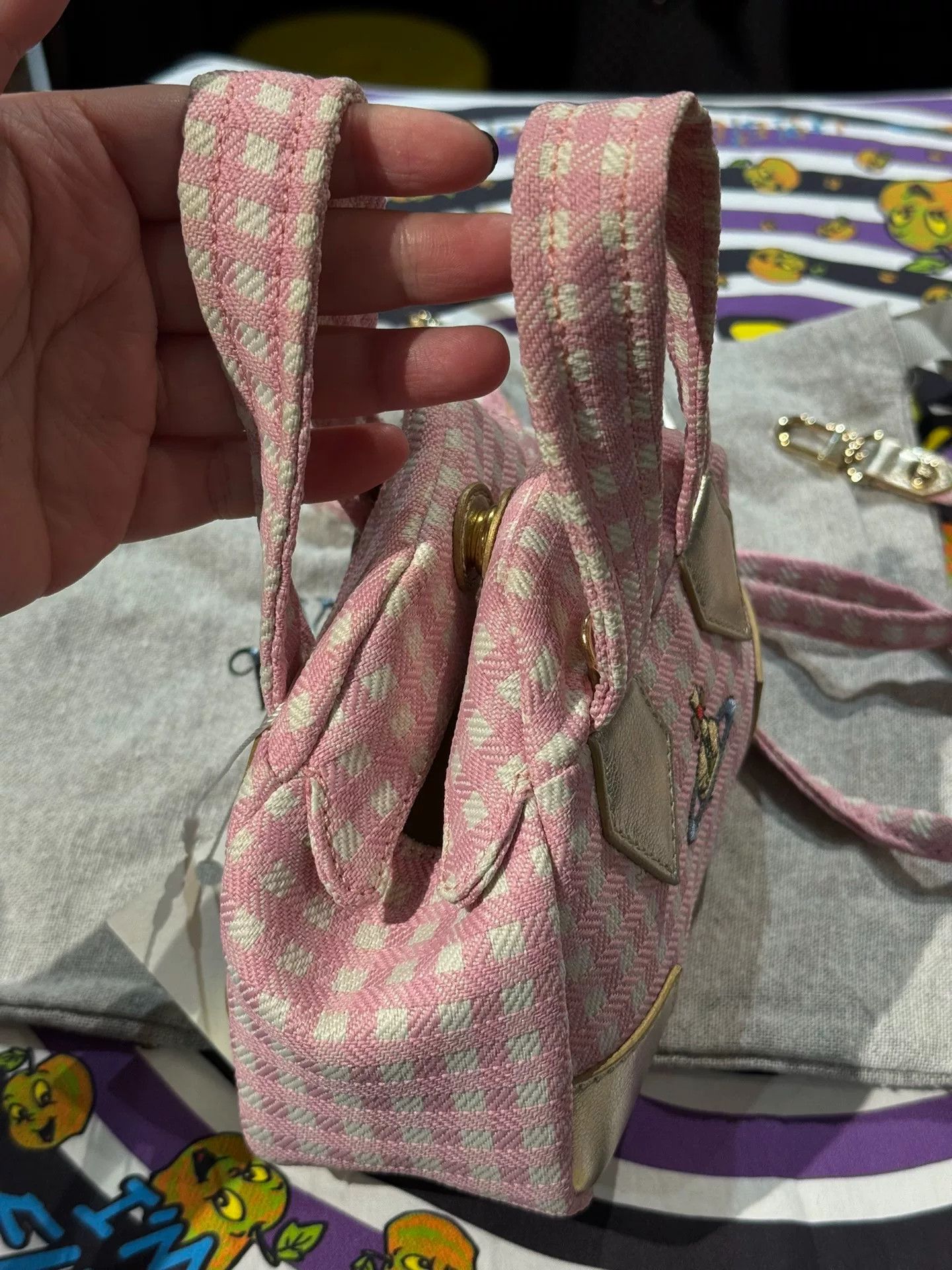 Vivienne Westwood Vivienne Westwood Pink Check Mini Bowling Bag Size ONE SIZE - 4 Thumbnail