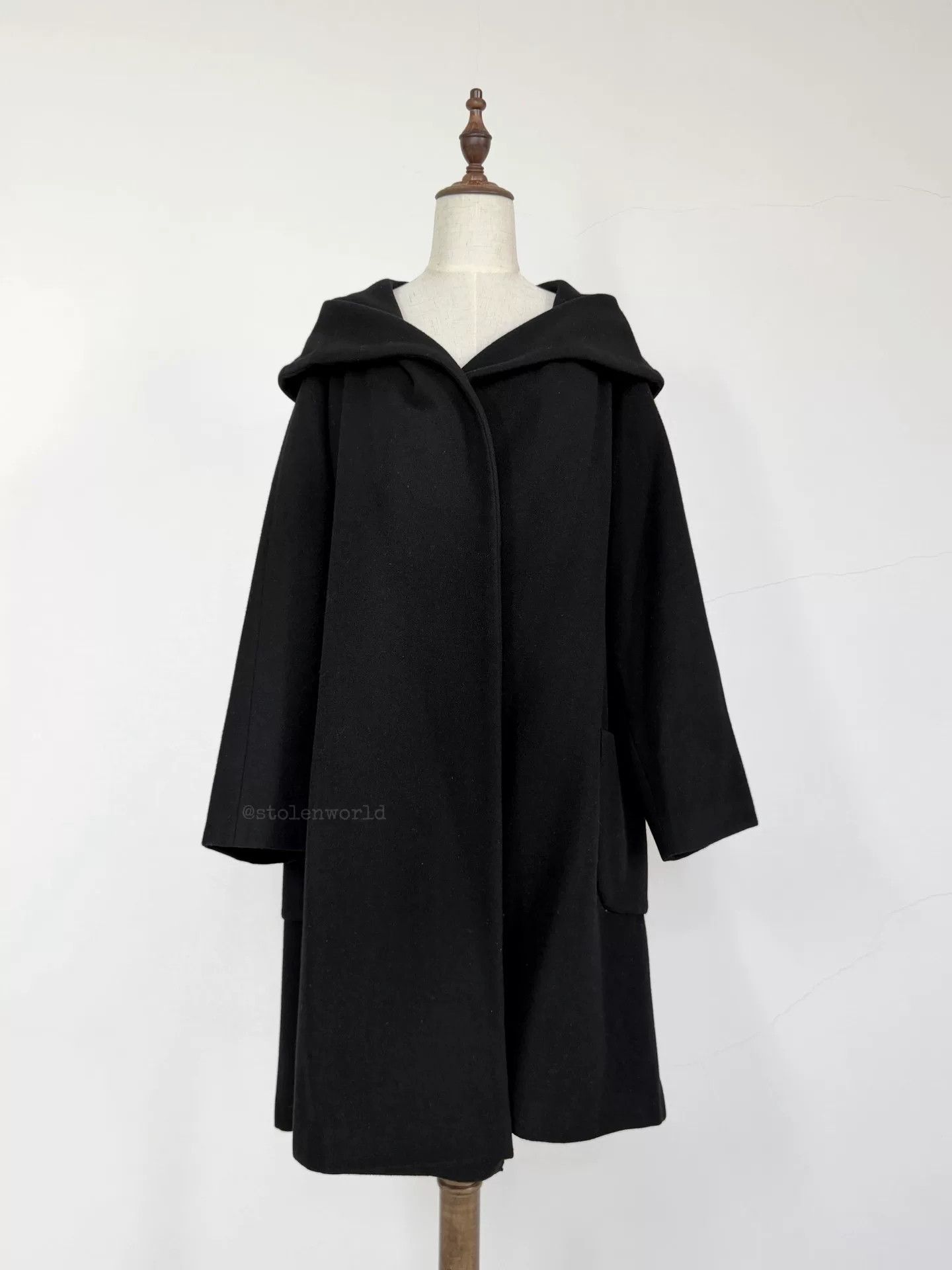 Y's Y's Wool Oversized Coat Size L / US 10 / IT 46 - 2 Thumbnail