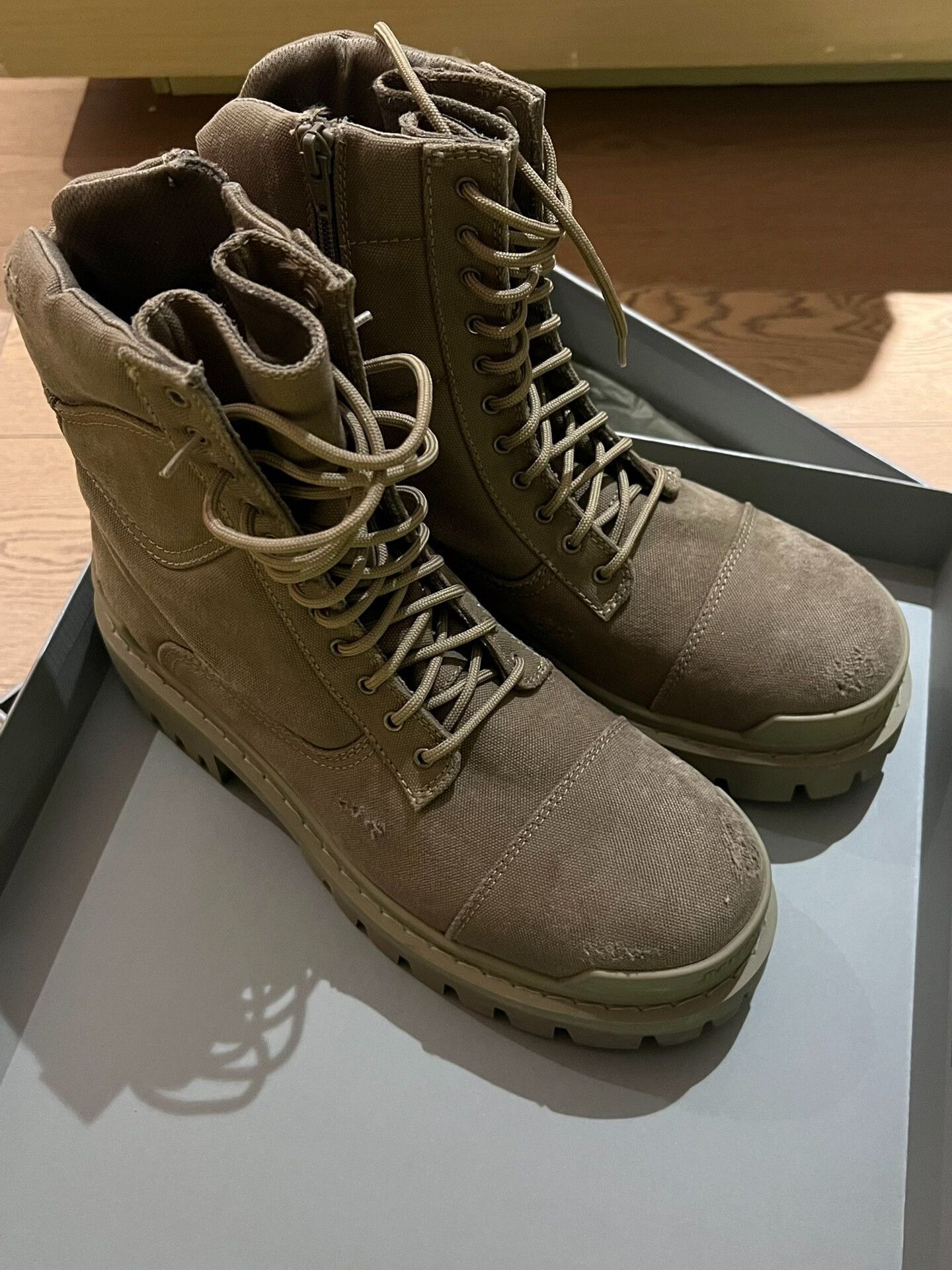 Balenciaga Balenciaga Brown Combat Boots for Men Size US 8 / EU 41 - 7 Thumbnail