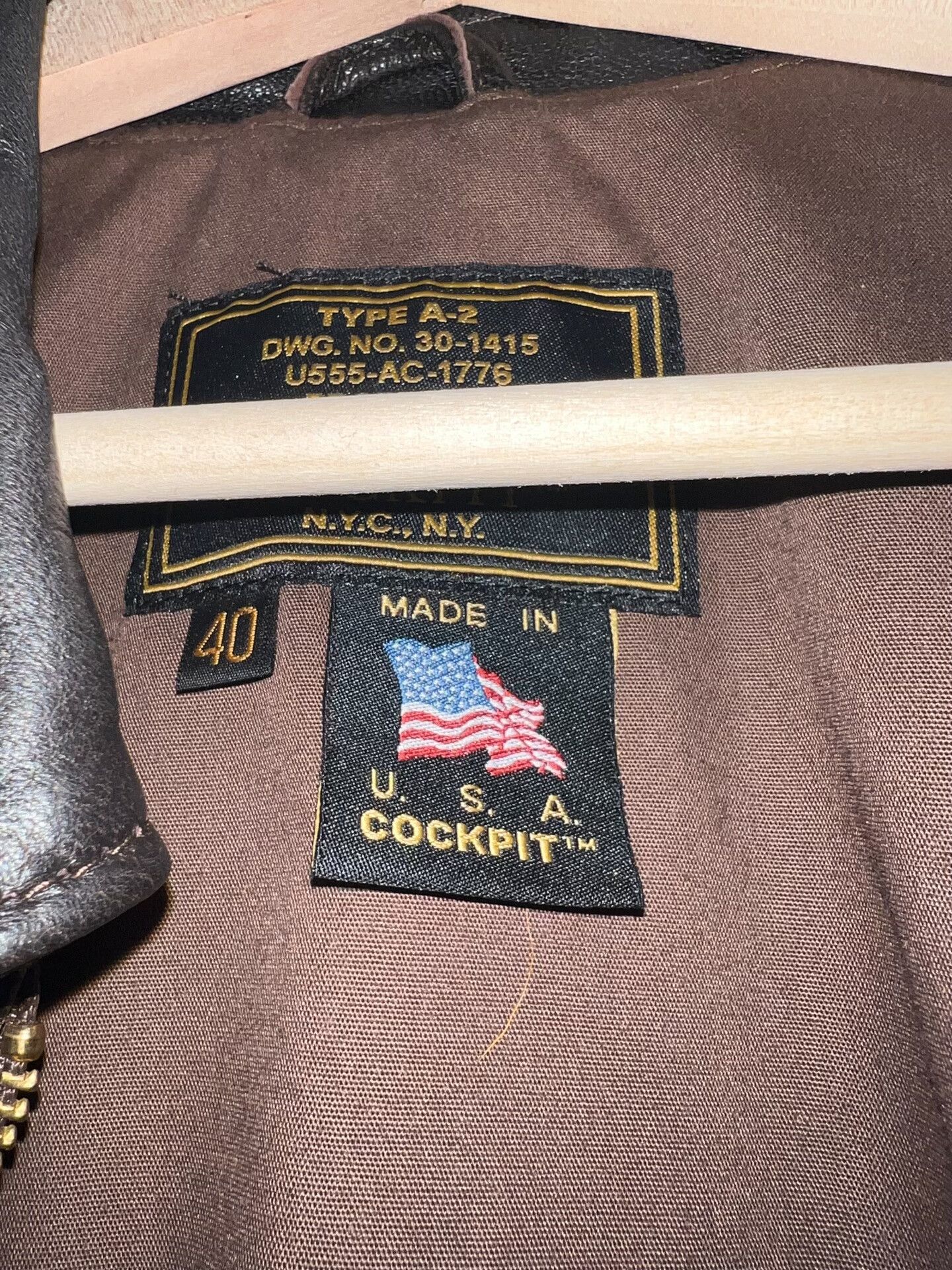 Cockpit USA Cockpit A2 Military Pilot Jacket Size US XXS / EU 40 - 4 Thumbnail