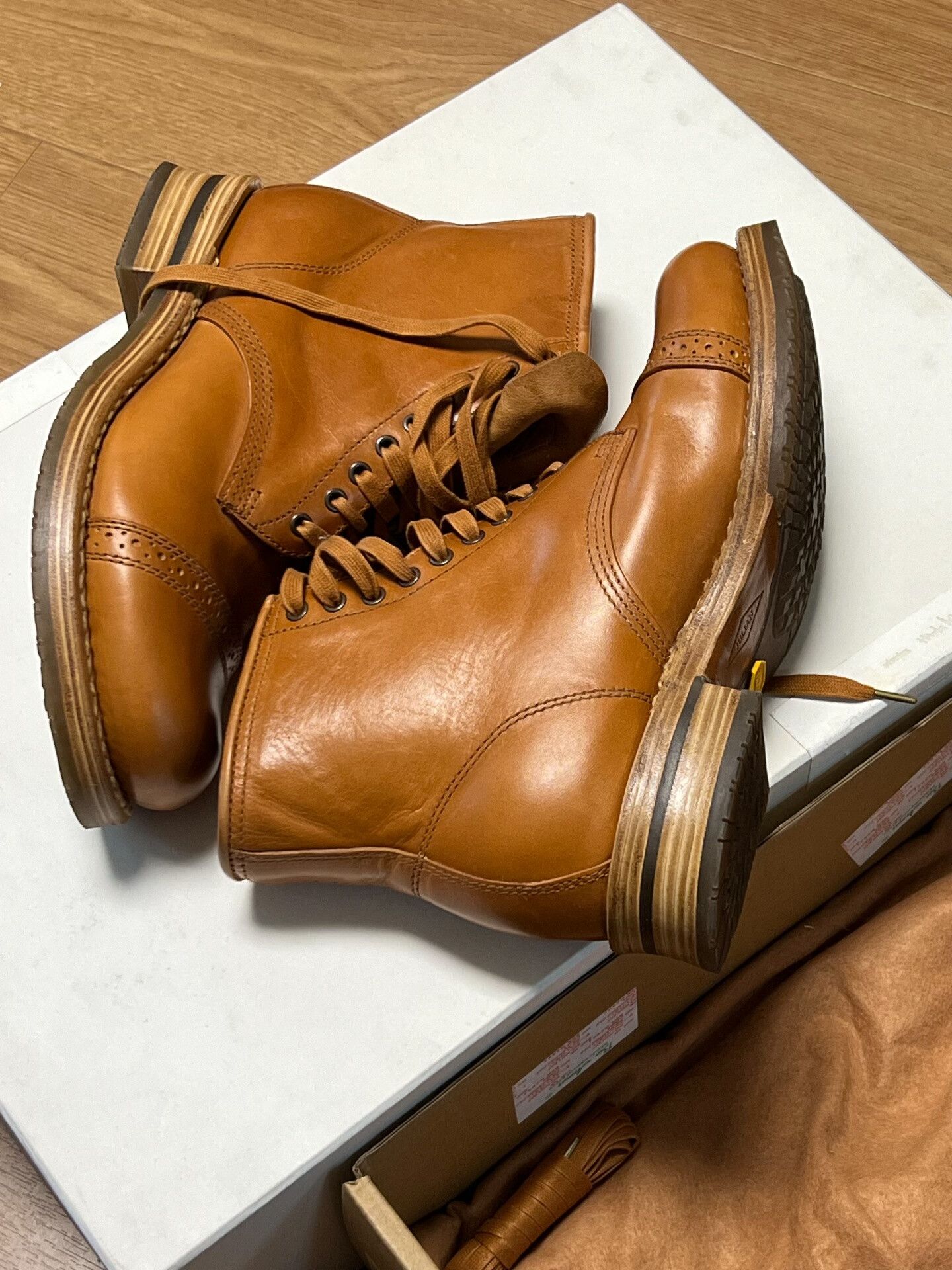 Madison Julian Whiskey Leather Boots Limited Edition Size US 8.5 / EU 41-42 - 8 Thumbnail