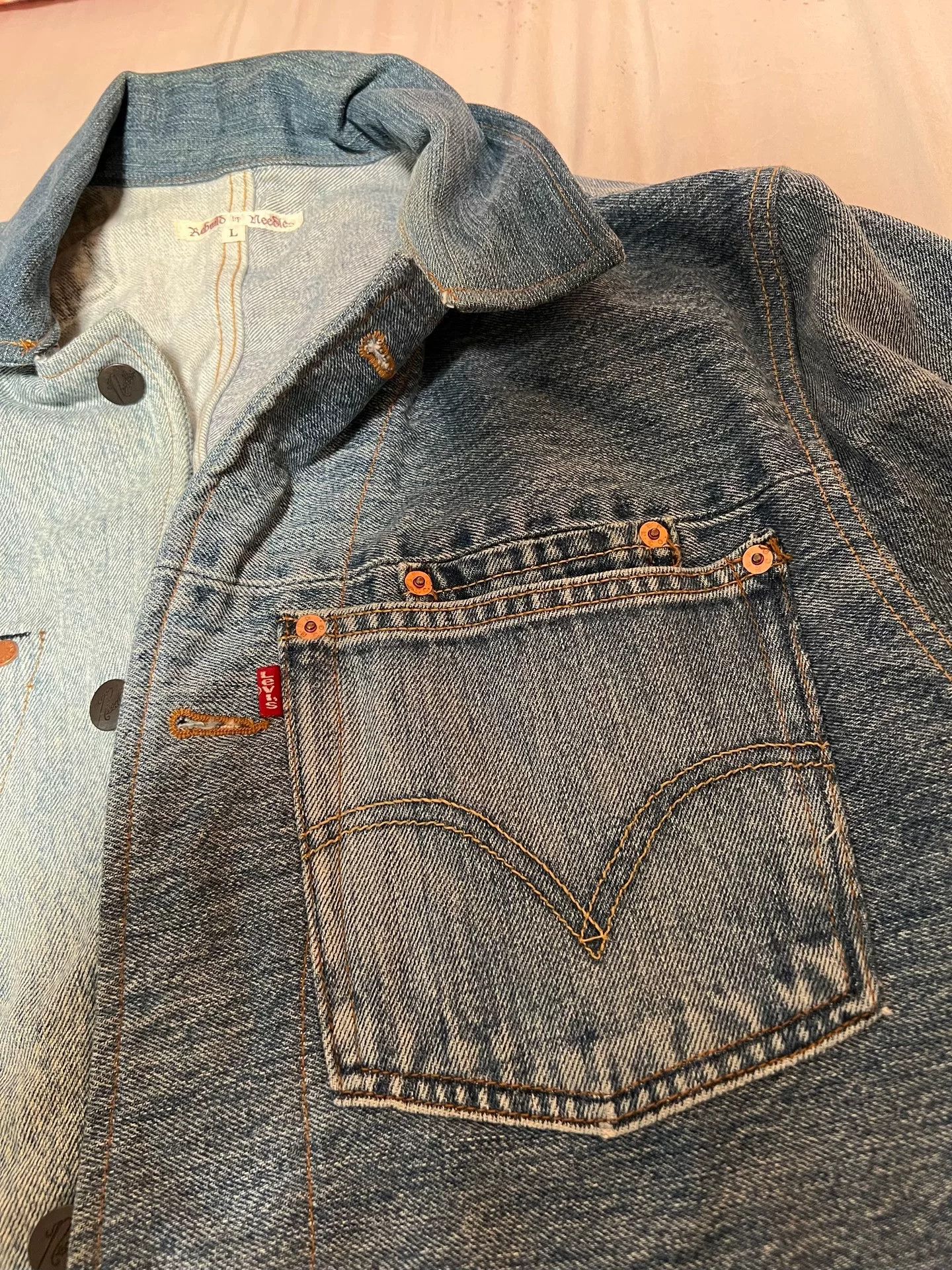 Needles Rebuild by Needles Levi's Denim Jacket Size US L / EU 52-54 / 3 - 4 Thumbnail