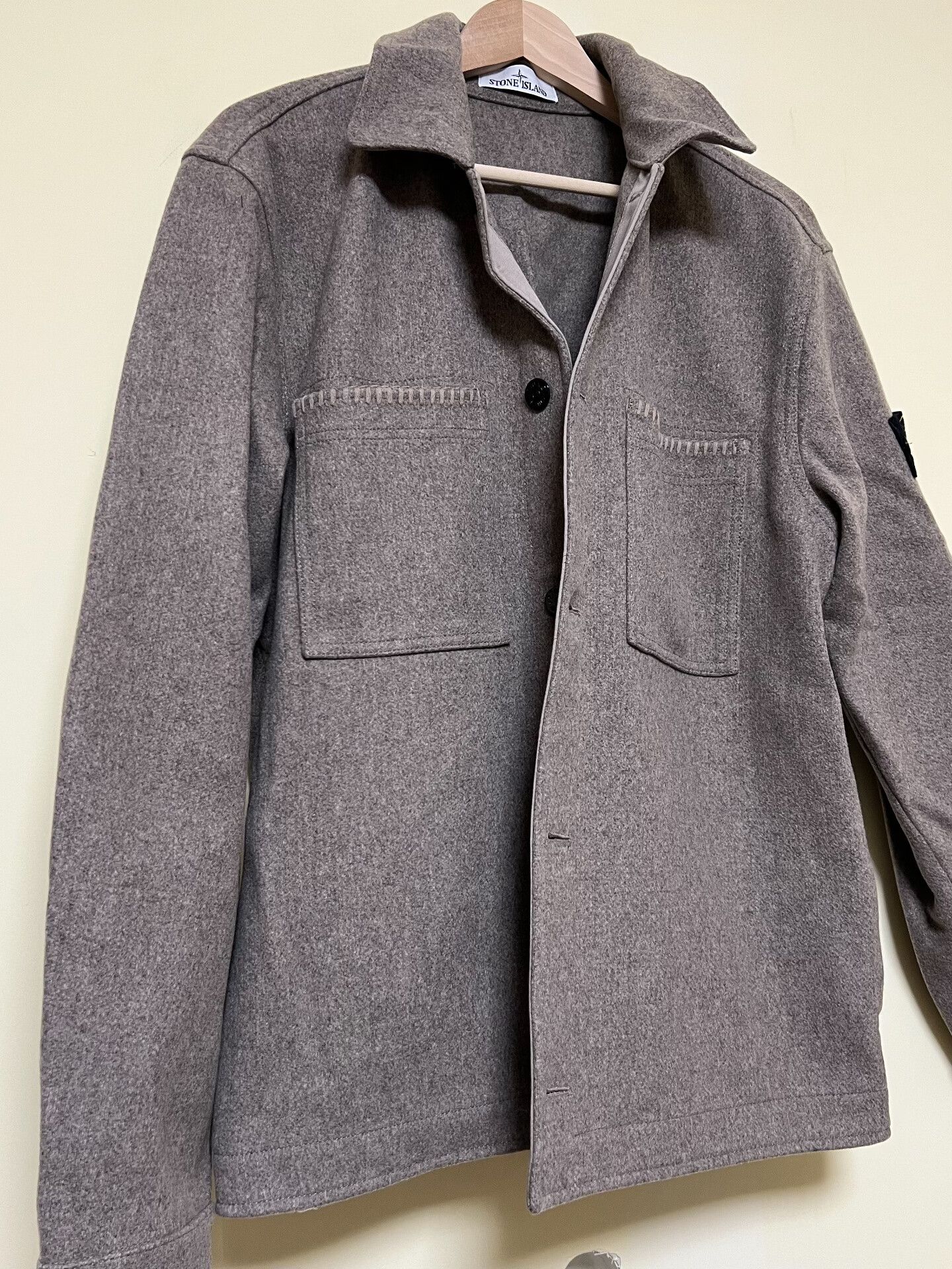 Stone Island Stone Island FW23 Felt Overcoat Size US L / EU 52-54 / 3 - 3 Thumbnail