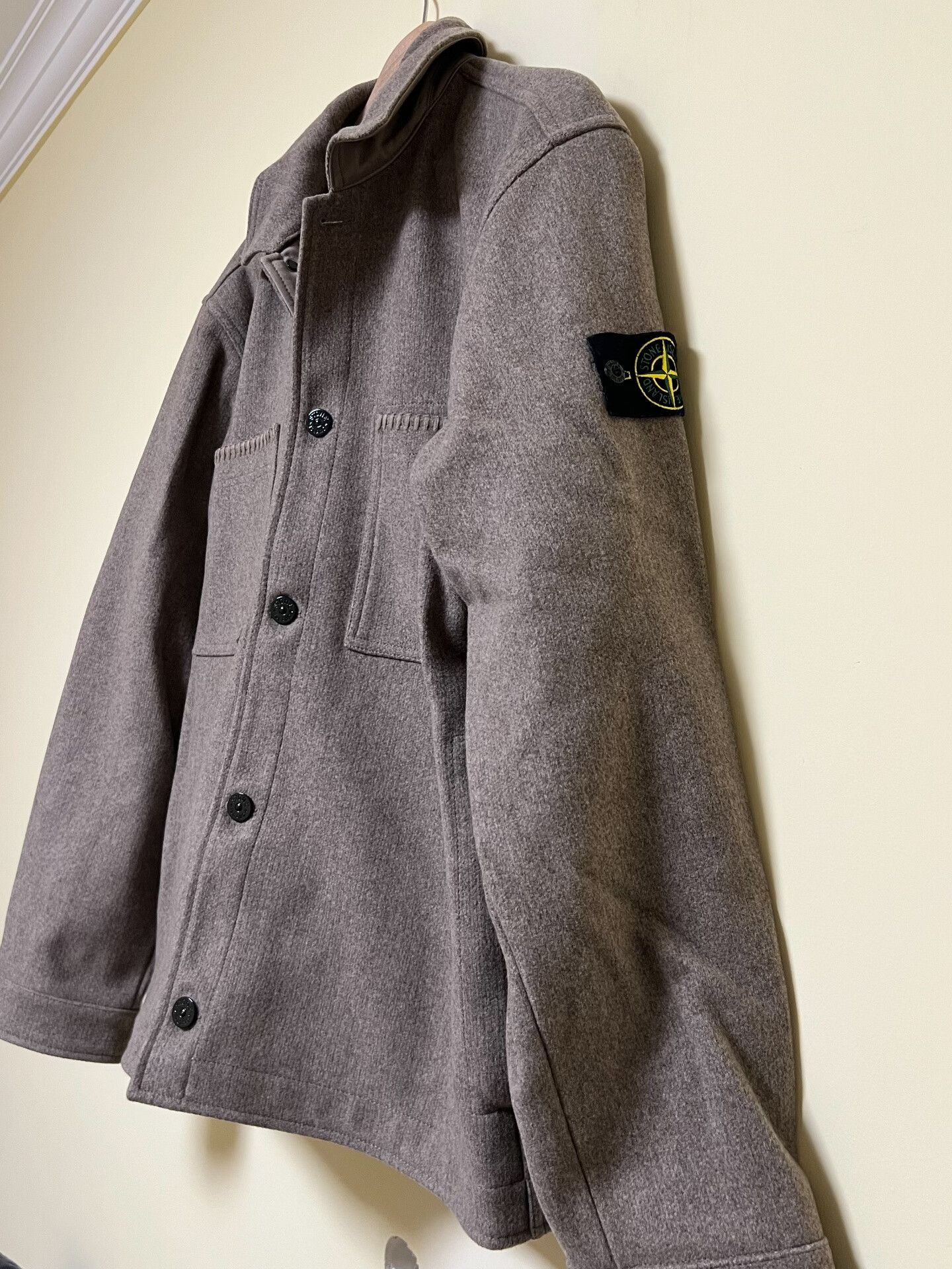 Stone Island Stone Island FW23 Felt Overcoat Size US L / EU 52-54 / 3 - 8 Thumbnail