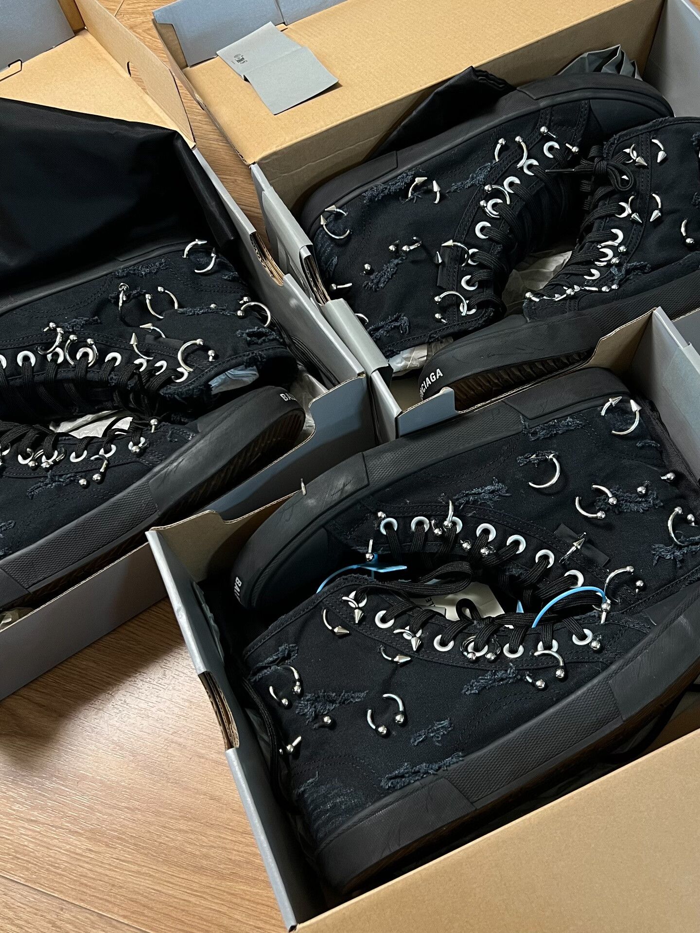 Balenciaga Balenciaga High-Top Canvas Sneakers Size US 9 / EU 42 - 9 Thumbnail