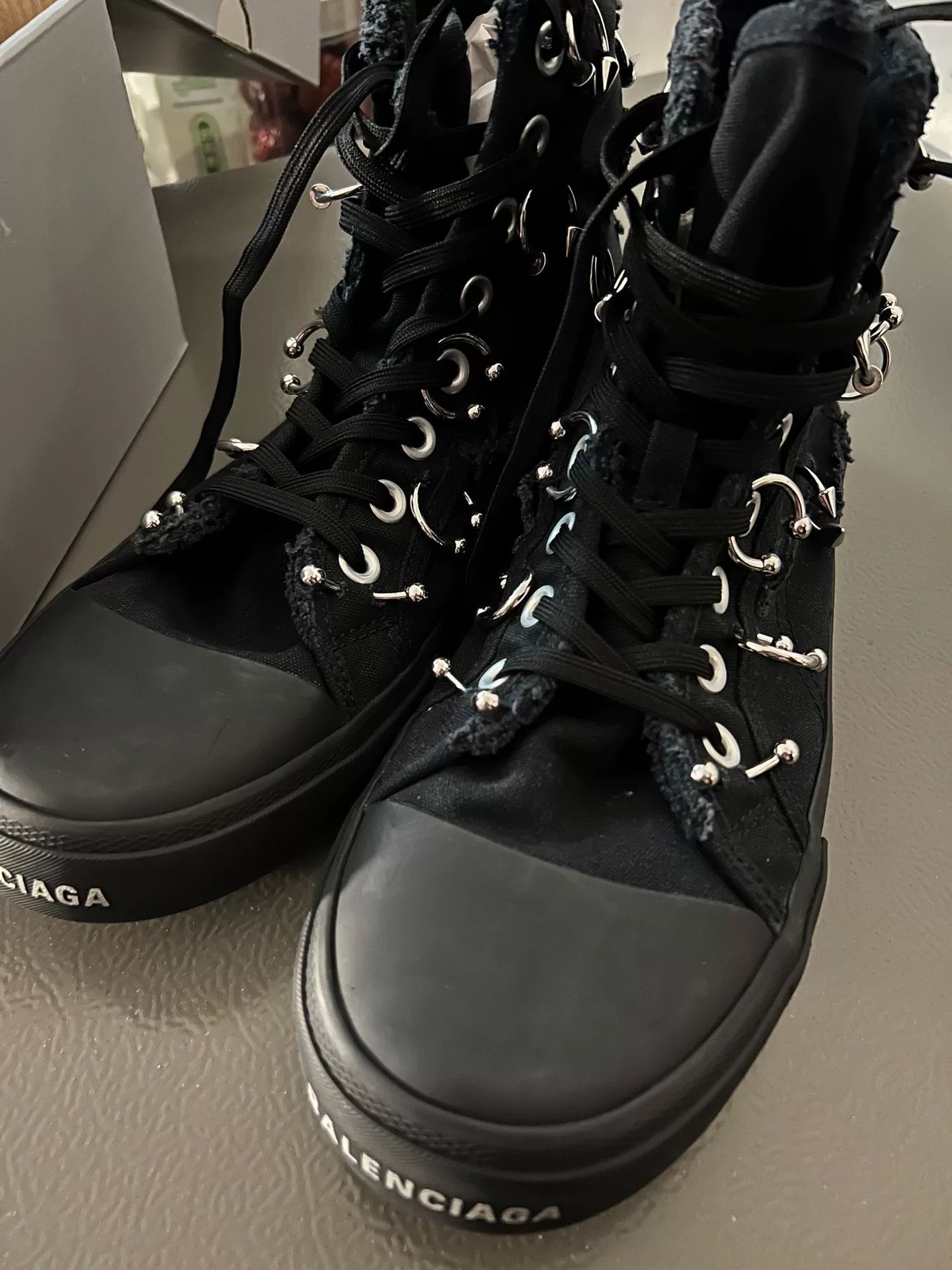 Balenciaga Balenciaga High-Top Canvas Sneakers Size US 9 / EU 42 - 6 Thumbnail