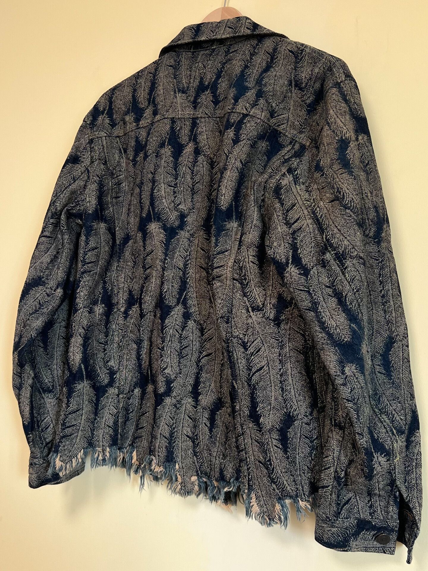Kapital Kapital Feather Print Denim Jacket Size US XL / EU 56 / 4 - 9 Thumbnail