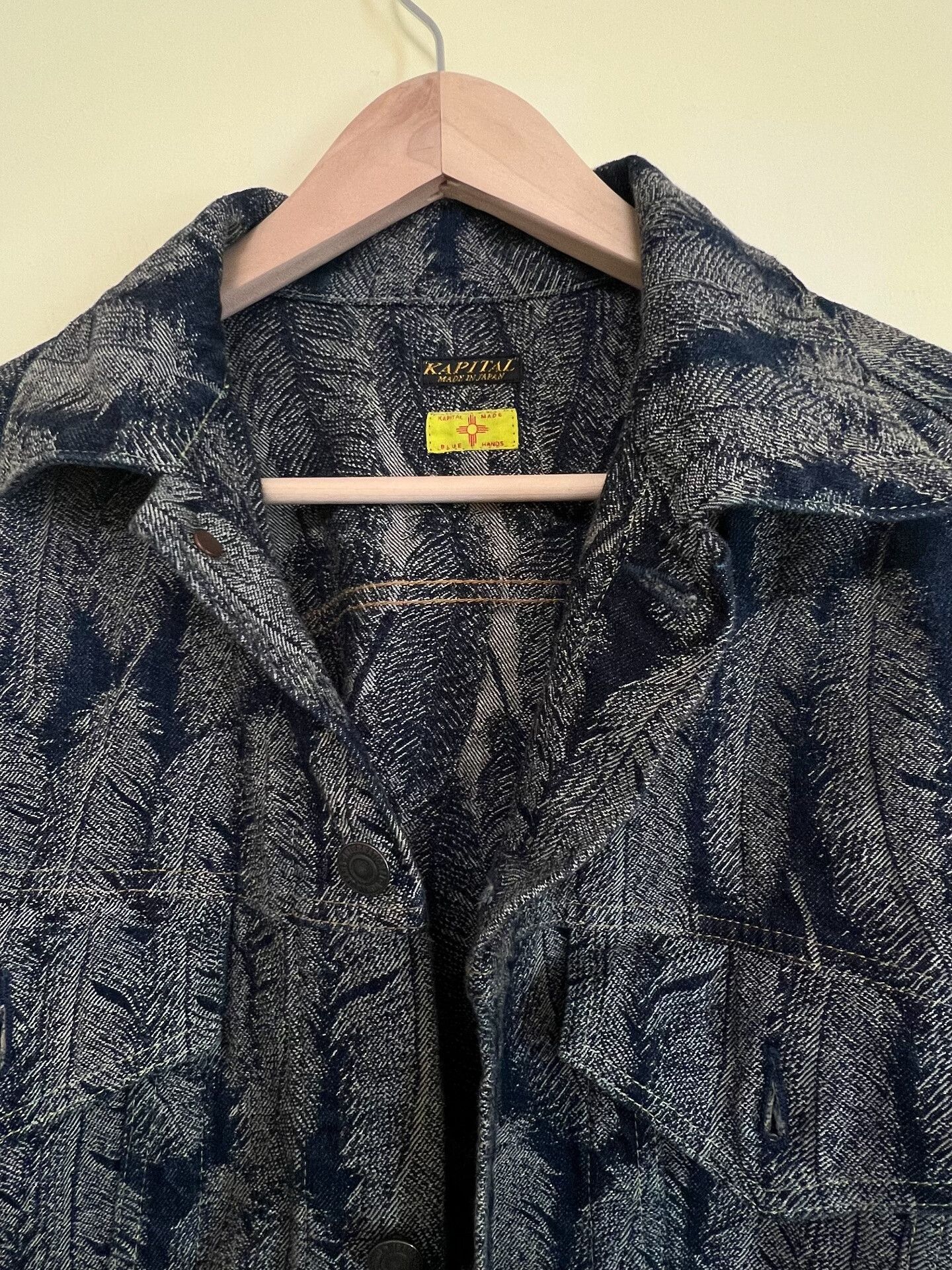 Kapital Kapital Feather Print Denim Jacket Size US XL / EU 56 / 4 - 3 Thumbnail