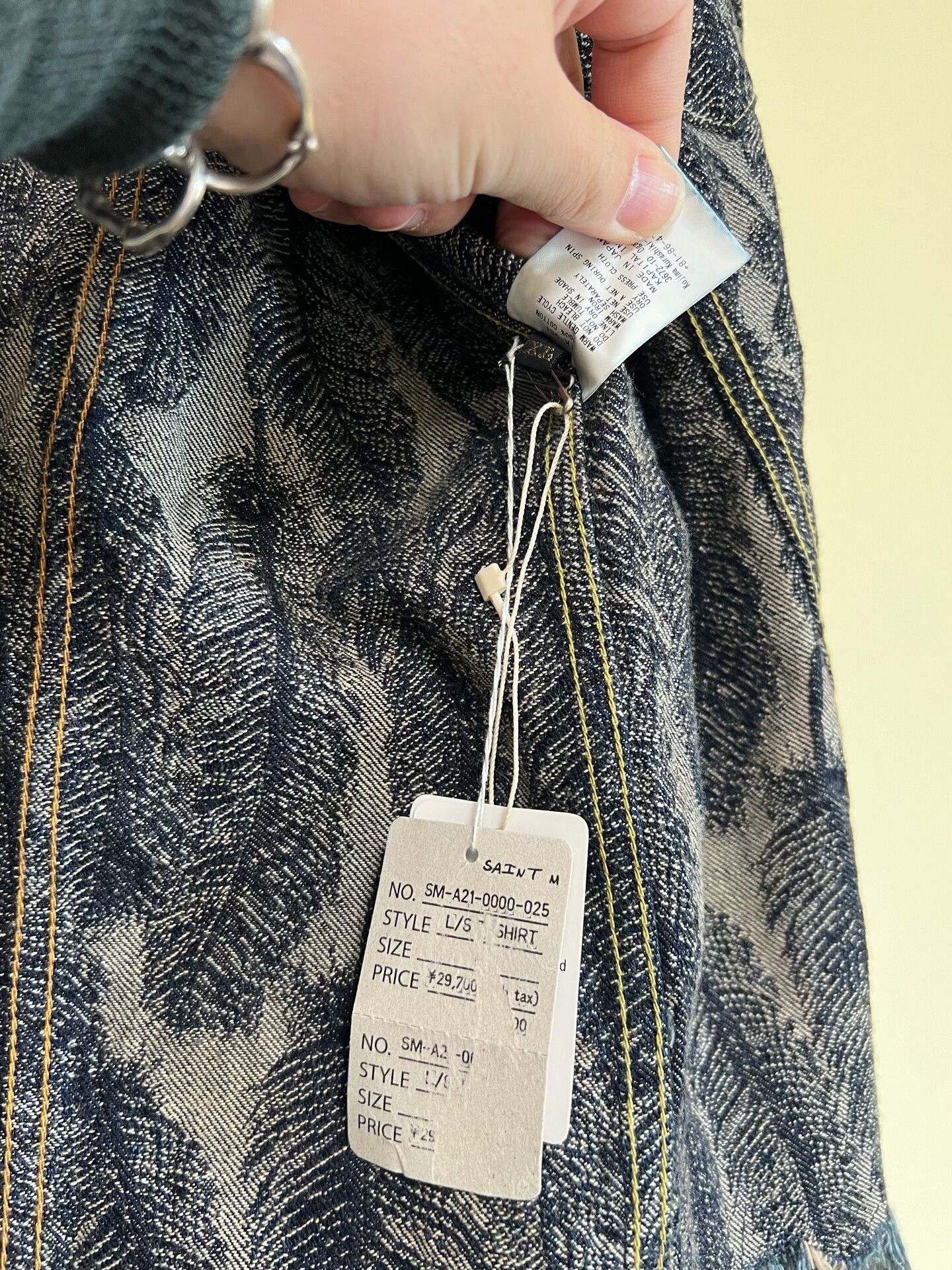 Kapital Kapital Feather Print Denim Jacket Size US XL / EU 56 / 4 - 8 Thumbnail
