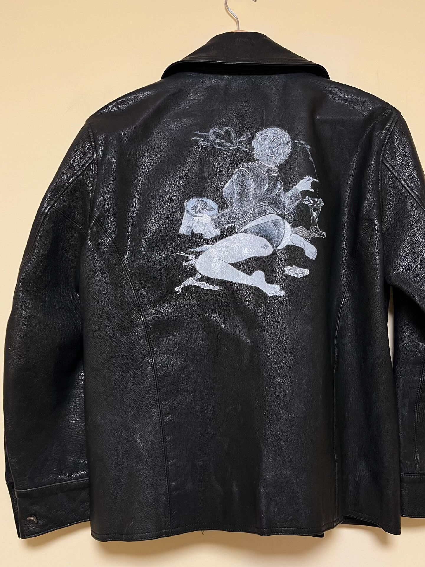 Porter Classic Vintage Goat Leather Double-Breasted Jacket Size US L / EU 52-54 / 3 - 8 Thumbnail