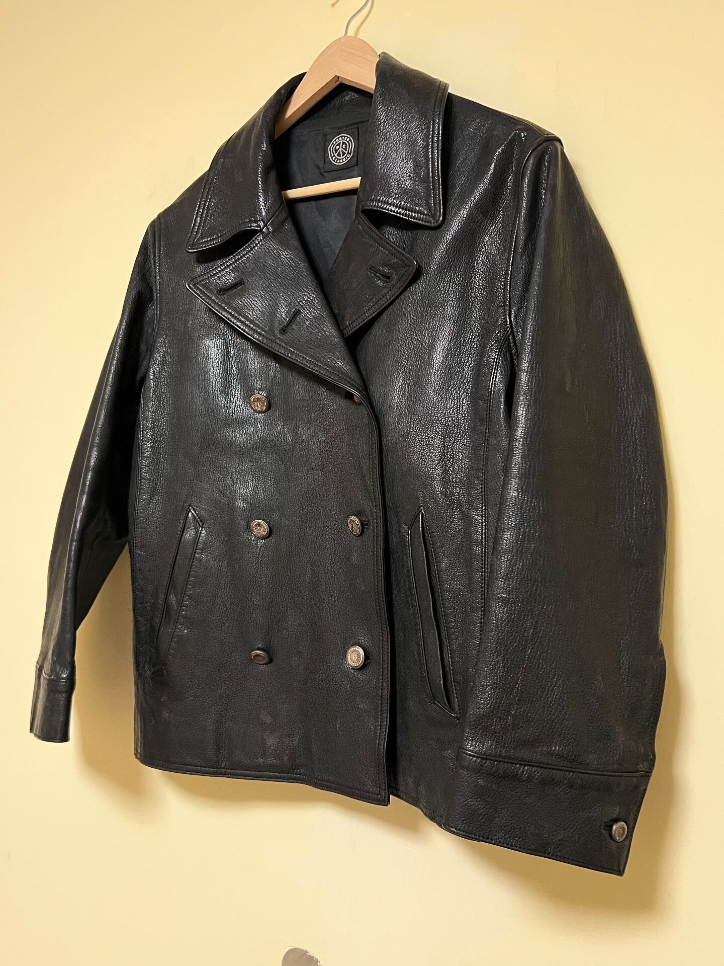Porter Classic Vintage Goat Leather Double-Breasted Jacket Size US L / EU 52-54 / 3 - 4 Thumbnail