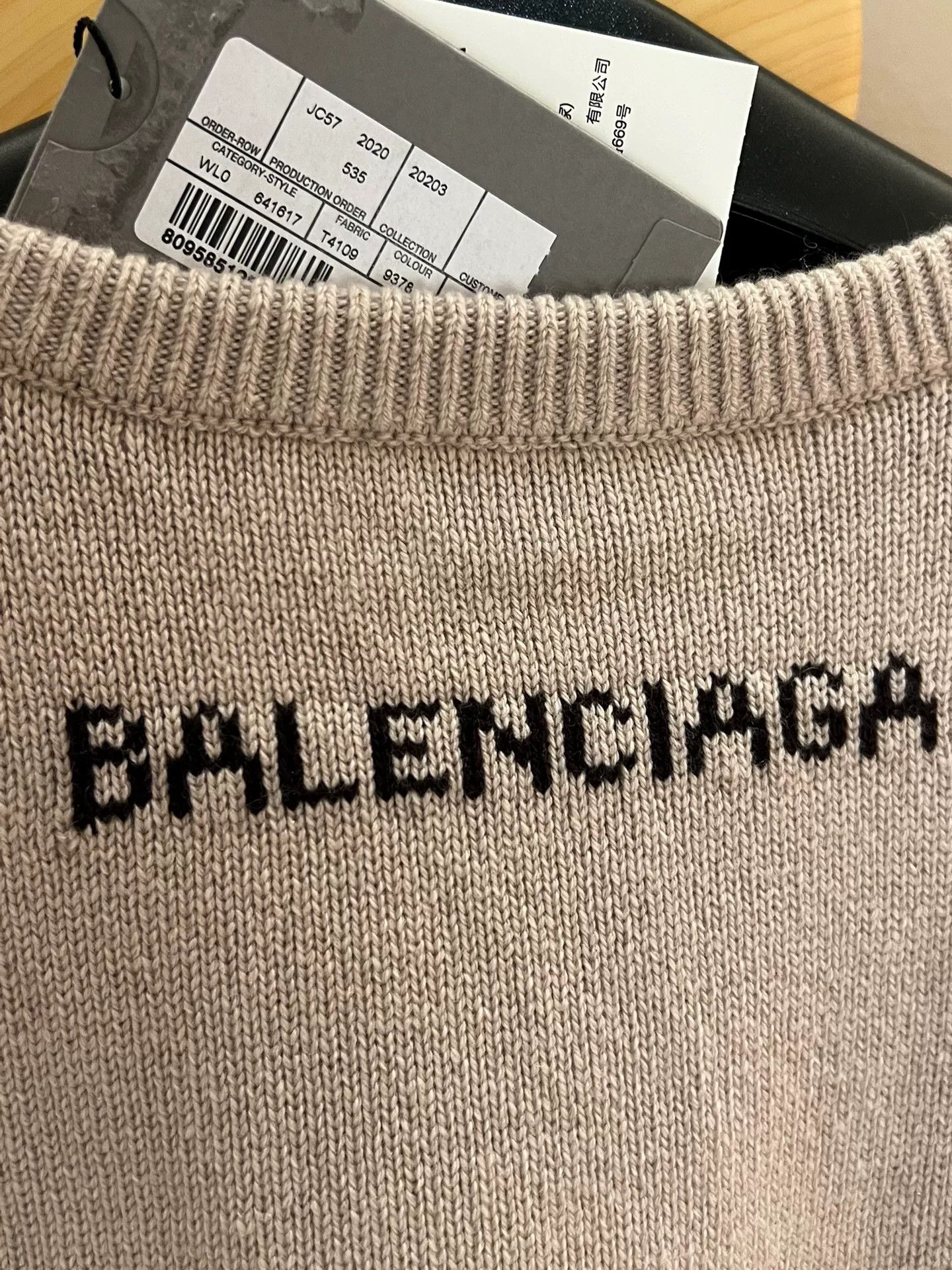 Balenciaga Balenciaga Logo Cashmere Sweater for Women Size S / US 4 / IT 40 - 4 Thumbnail