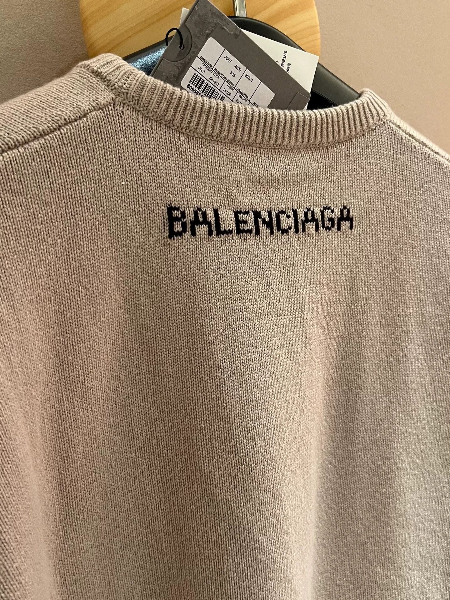 Balenciaga Balenciaga Logo Cashmere Sweater for Women Size S / US 4 / IT 40 - 3 Thumbnail