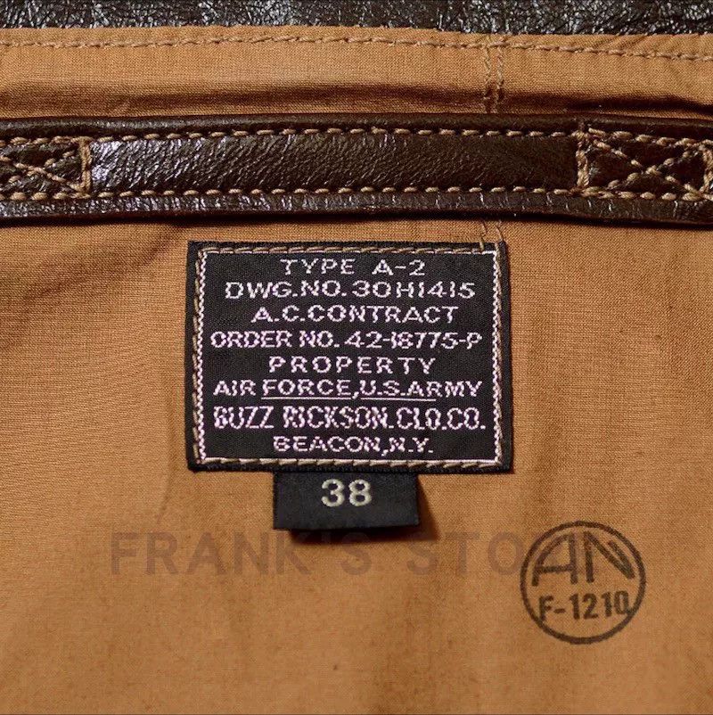 Buzz Rickson's Buzz Rickson's WWII A2 Flight Jacket Size US S / EU 44-46 / 1 - 3 Thumbnail