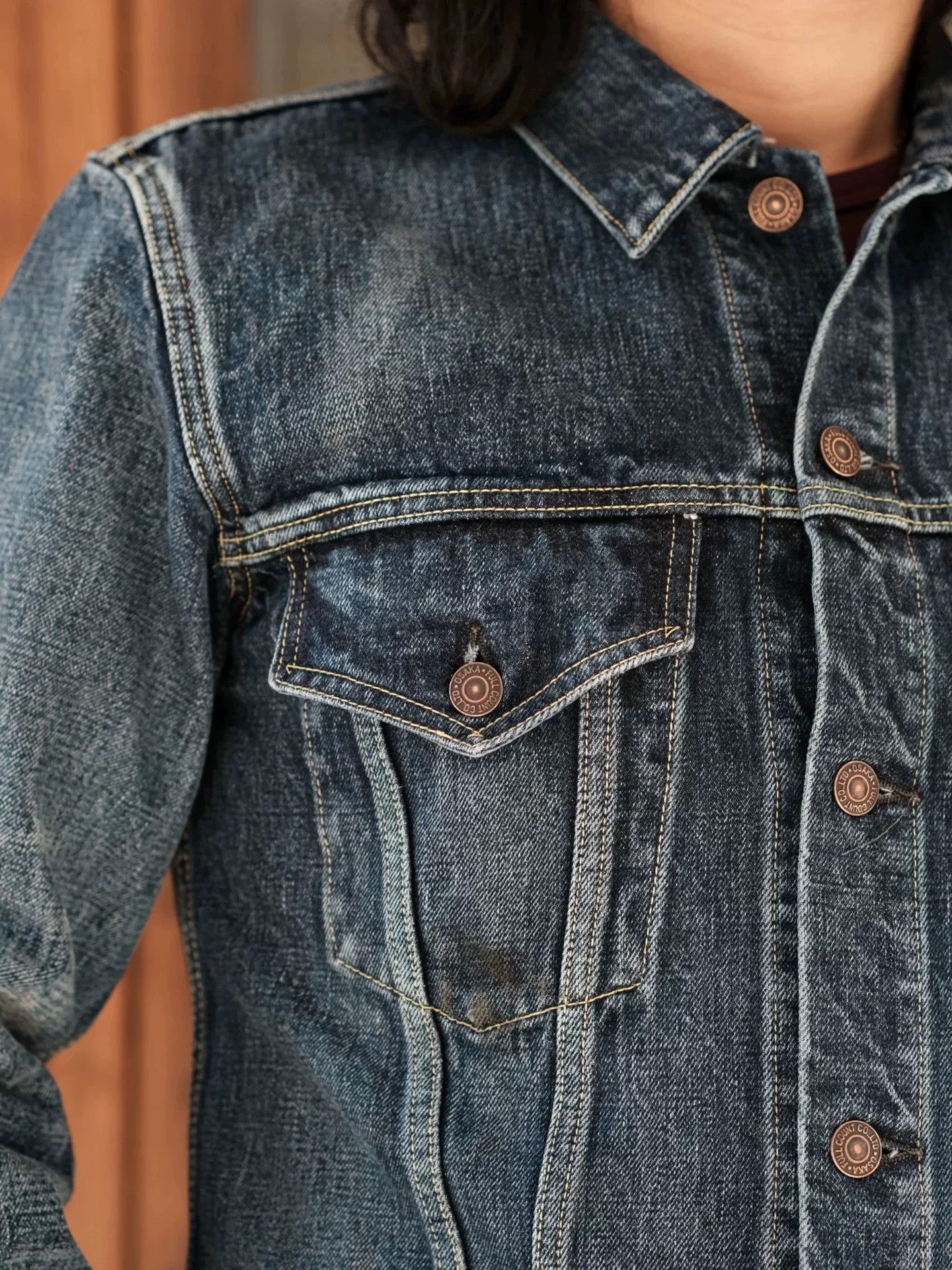 Full Count & Co. Fullcount Vintage Denim Work Jacket Size US M / EU 48-50 / 2 - 2 Thumbnail