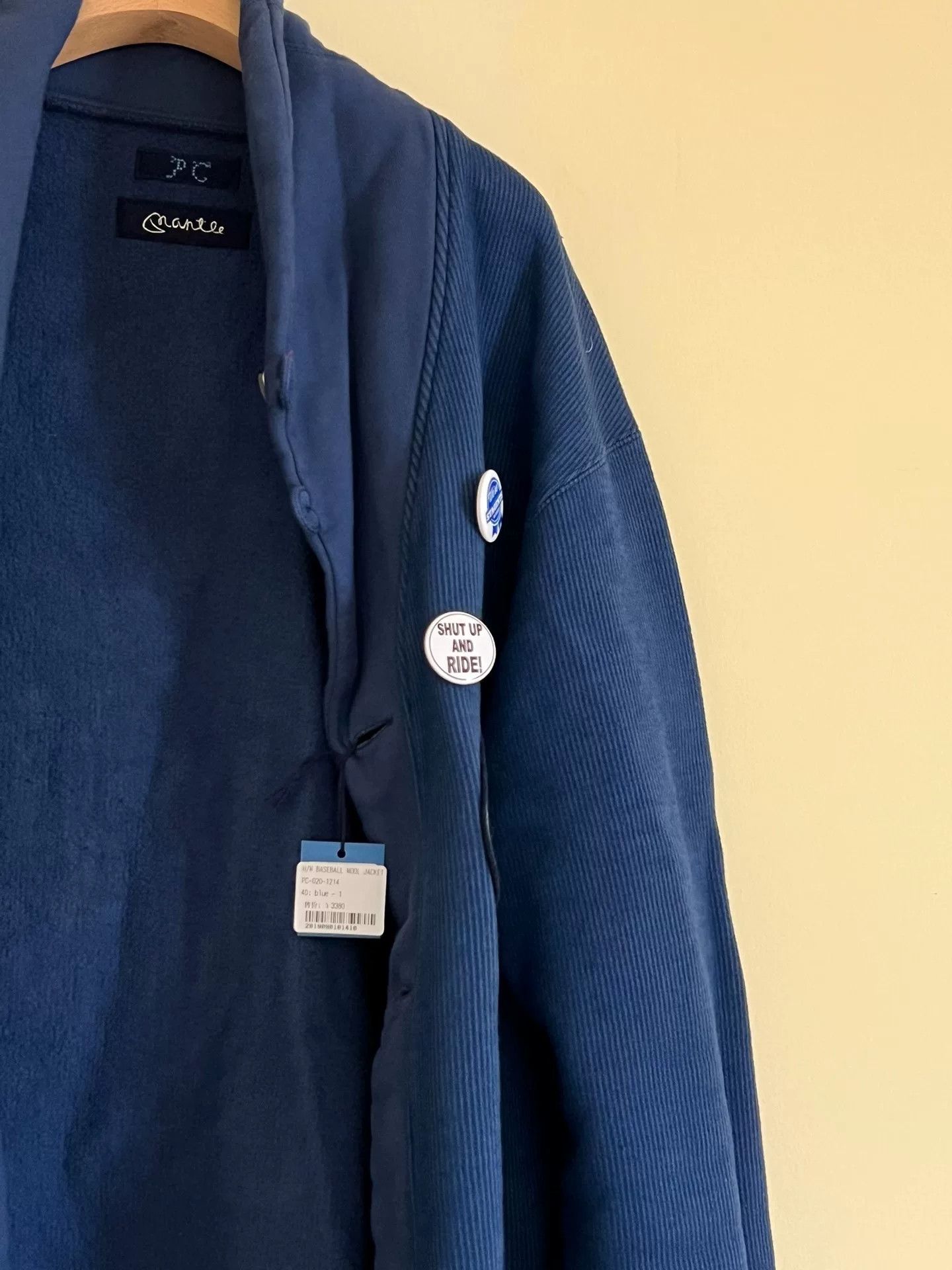 Porter Classic Porter Classic Blue Wool Baseball Jacket Size US L / EU 52-54 / 3 - 6 Thumbnail
