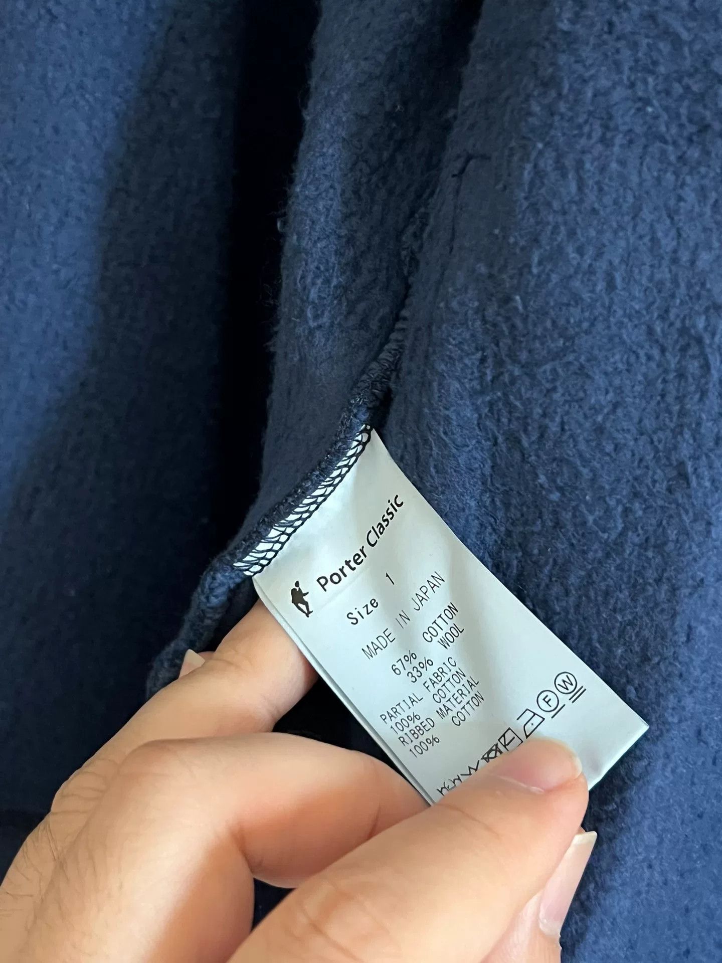 Porter Classic Porter Classic Blue Wool Baseball Jacket Size US L / EU 52-54 / 3 - 7 Thumbnail