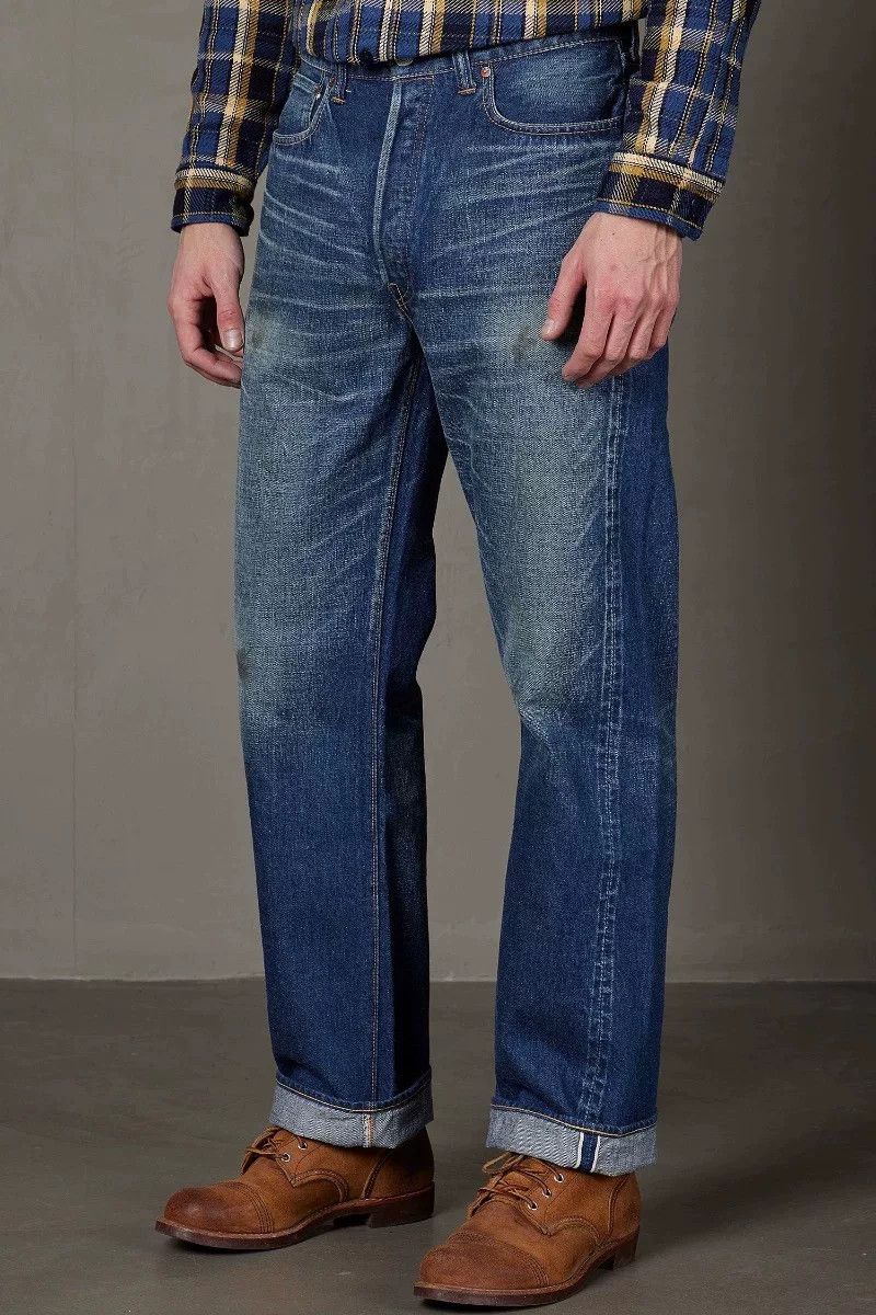 Full Count & Co. Fullcount Vintage Wash Denim Jeans Size US 34 / EU 50 - 3 Thumbnail
