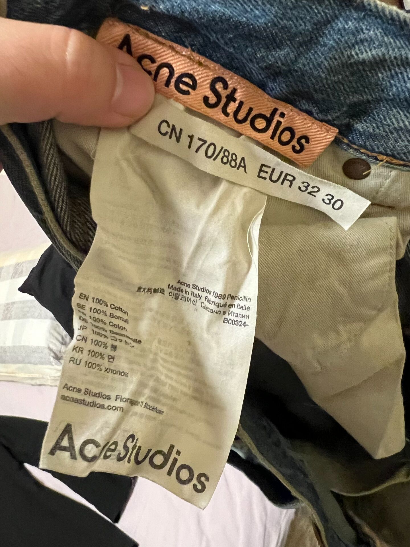 Acne Studios Acne Studios Distressed Denim Wide-Leg Pants Size US 32 / EU 48 - 4 Thumbnail