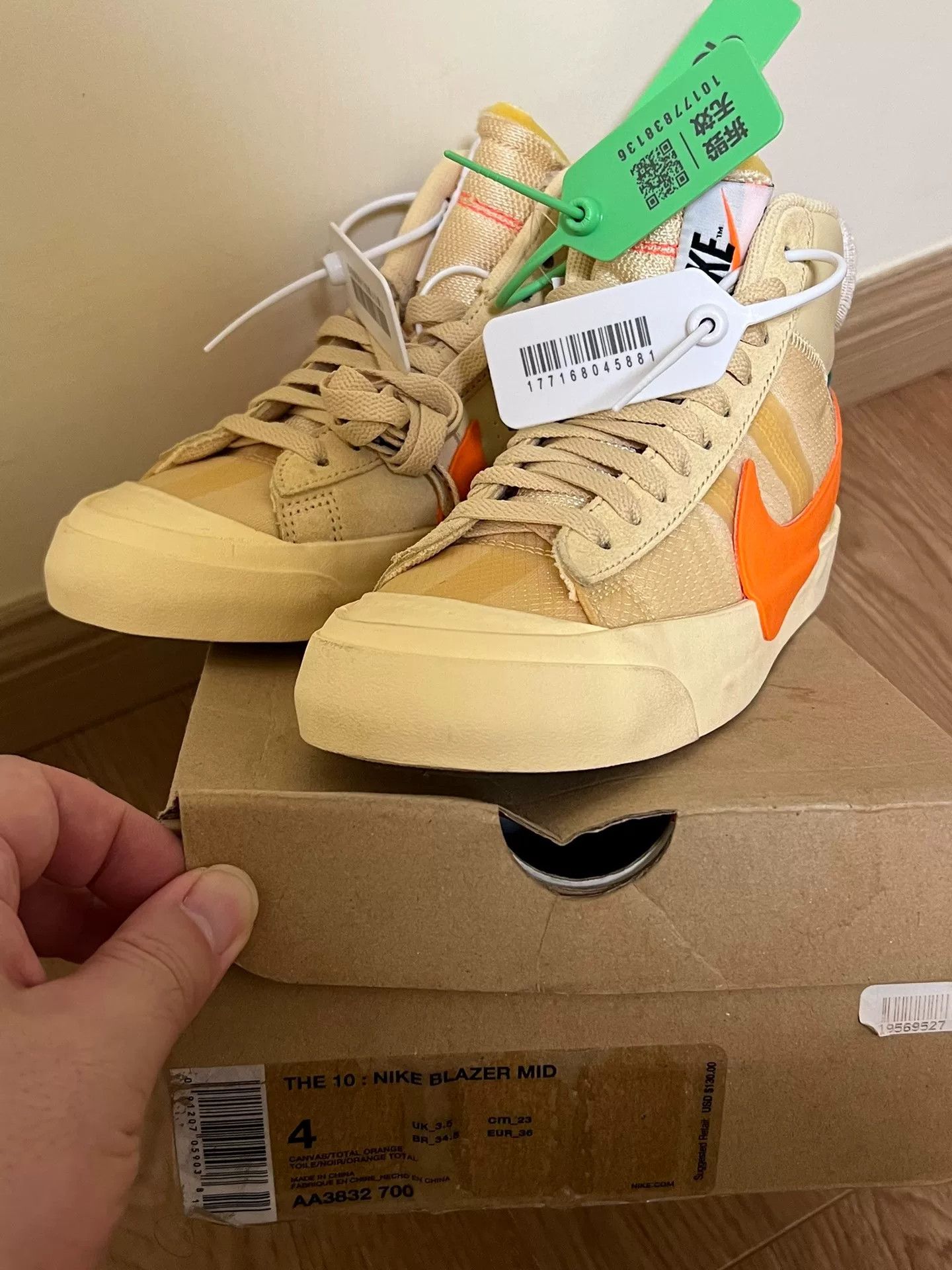 Off-White OFF-WHITE x Nike Blazer "All Hallows Eve" Size US 5 / EU 37 - 5 Thumbnail