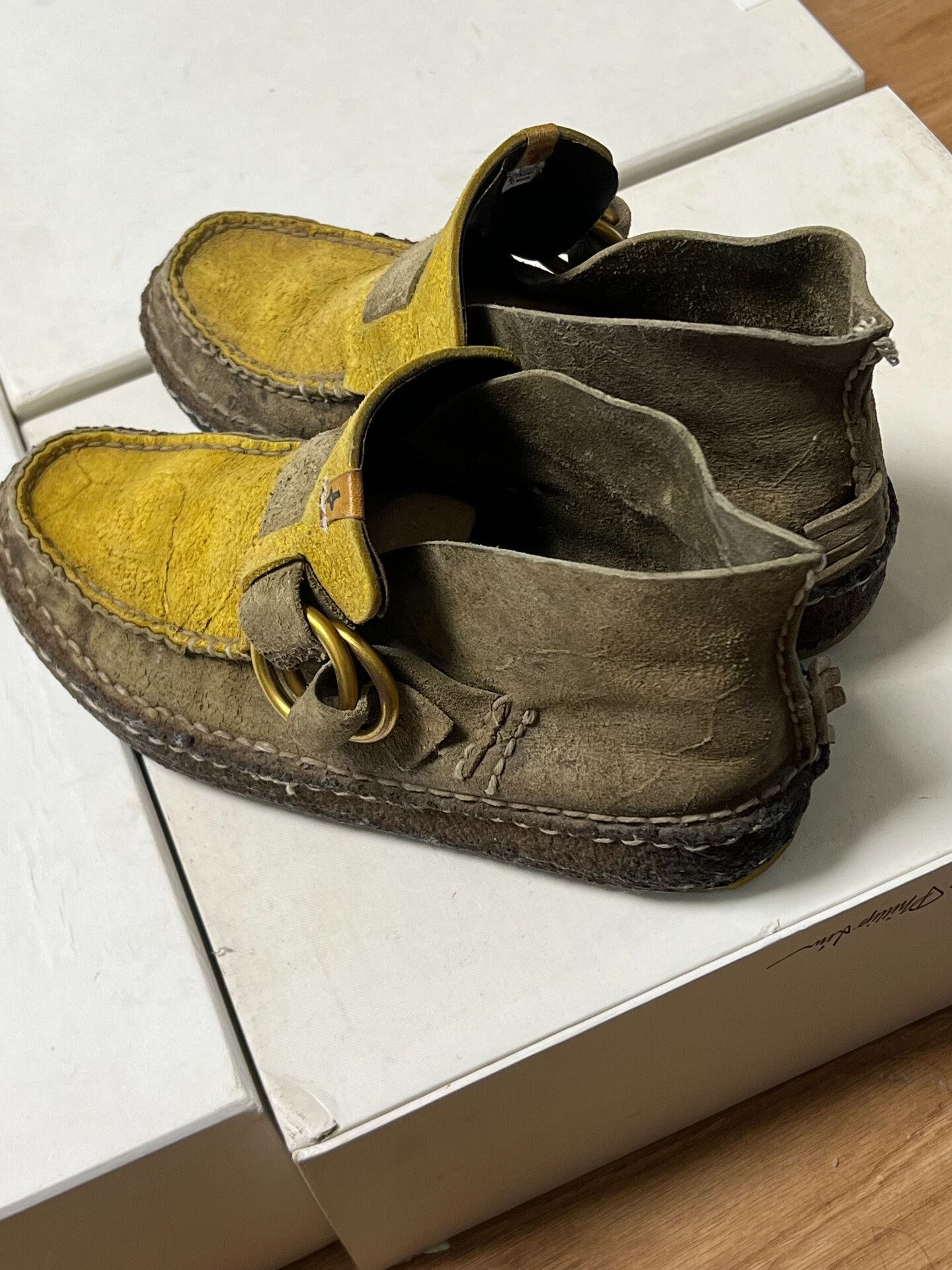 Visvim Visvim Skynard Ring Moccasin Folk Shoes Size US 8.5 / EU 41-42 - 4 Thumbnail