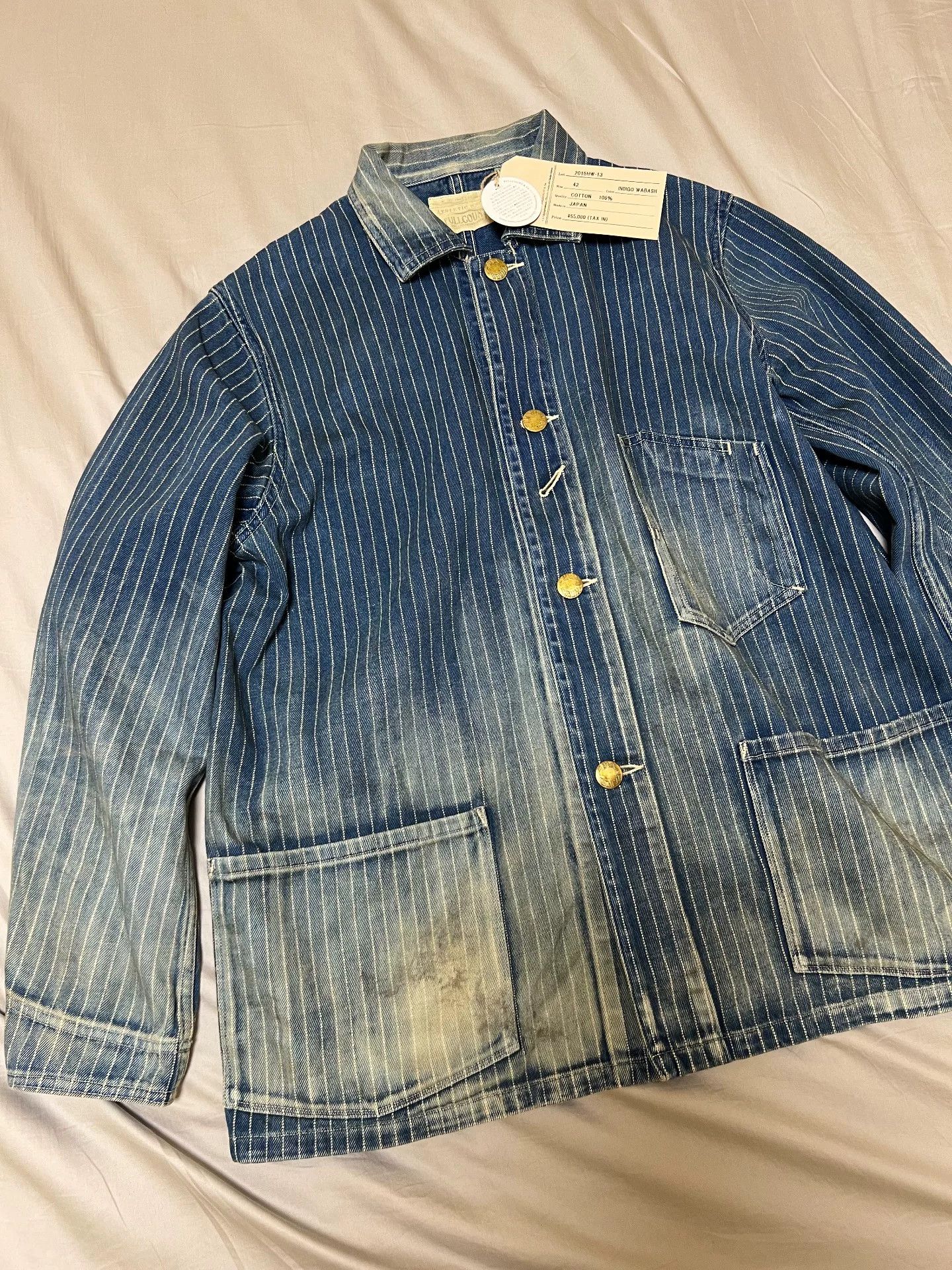 Full Count & Co. Vintage Wabash Striped Work Jacket Size US S / EU 44-46 / 1 - 4 Thumbnail