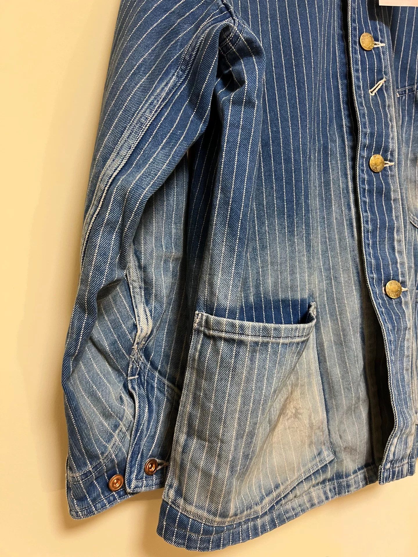 Full Count & Co. Vintage Wabash Striped Work Jacket Size US S / EU 44-46 / 1 - 3 Thumbnail