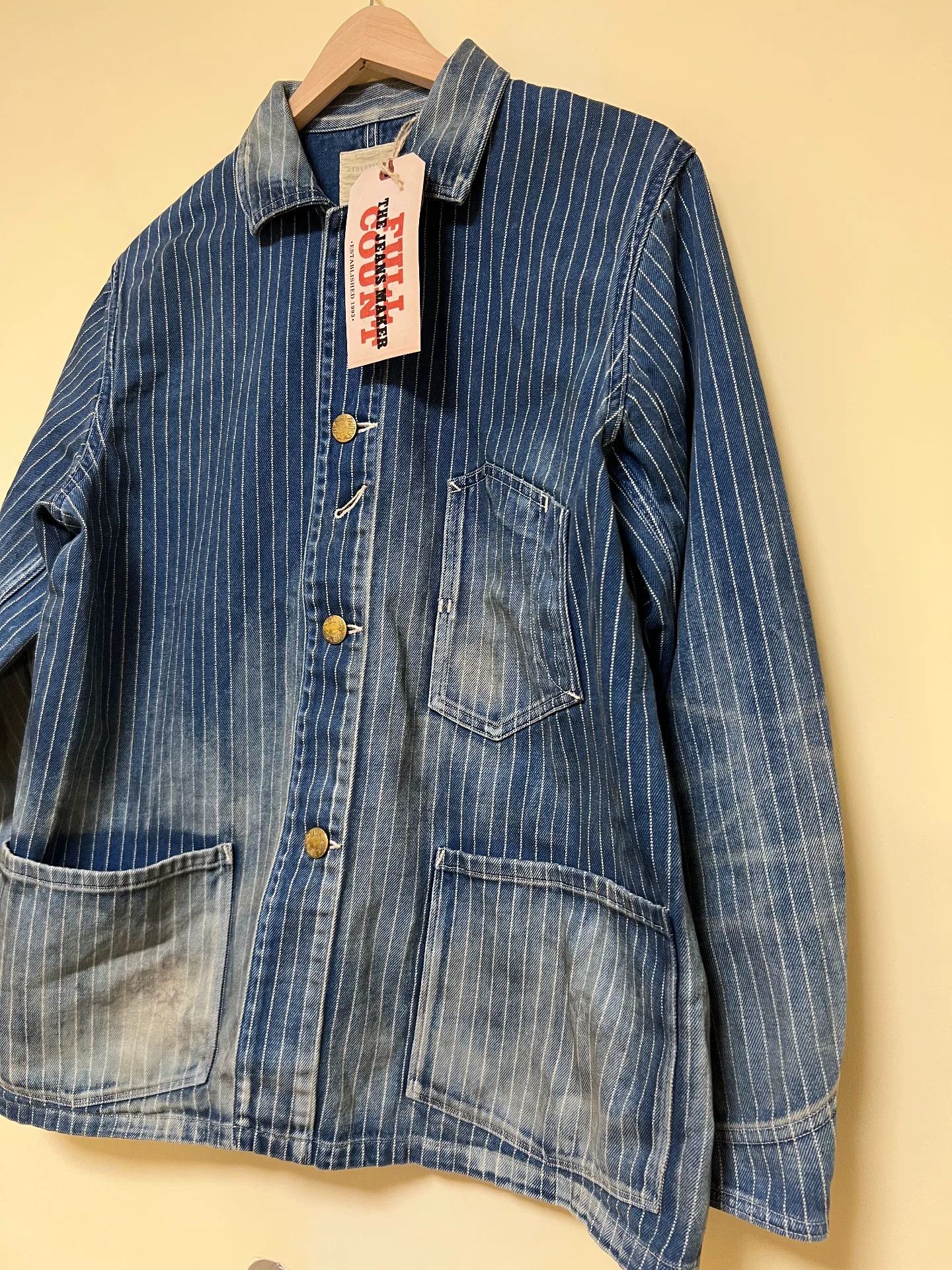 Full Count & Co. Vintage Wabash Striped Work Jacket Size US S / EU 44-46 / 1 - 2 Thumbnail