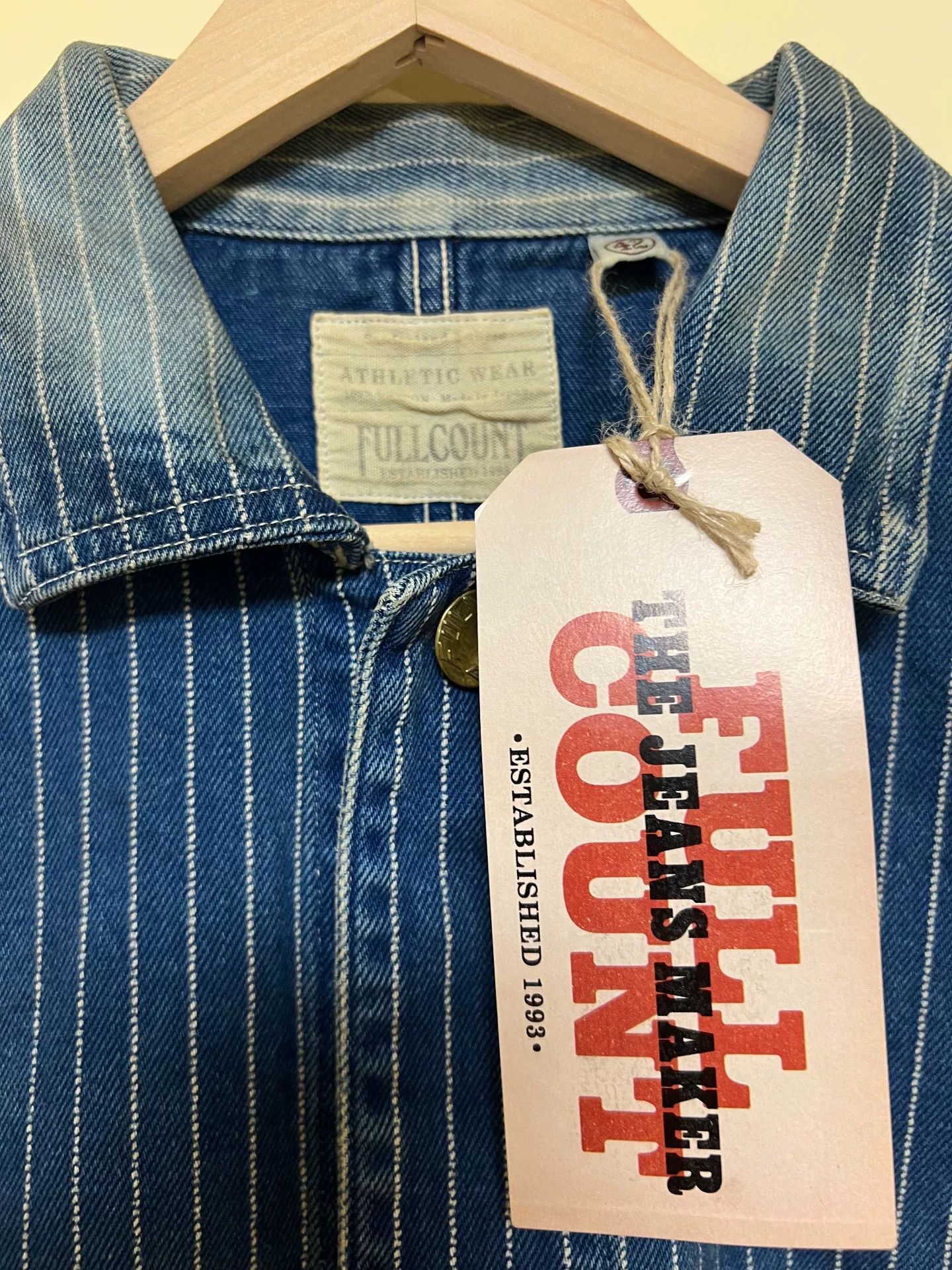 Full Count & Co. Vintage Wabash Striped Work Jacket Size US S / EU 44-46 / 1 - 5 Thumbnail