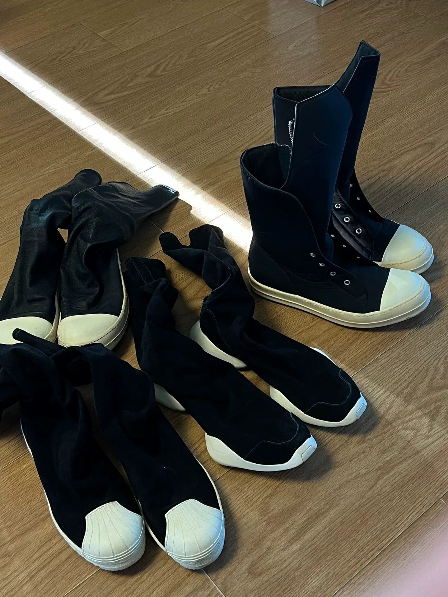 Rick Owens Rick Owens Men's Leather Boots Size 40 Size US 8 / EU 41 - 8 Thumbnail