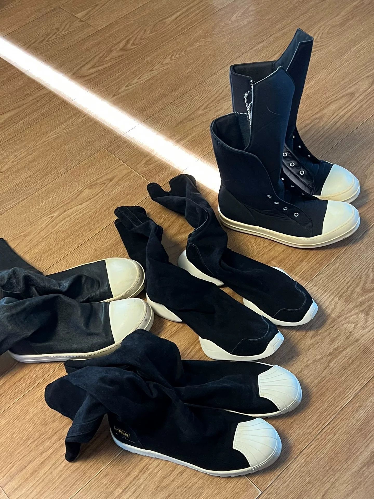 Rick Owens Rick Owens Men's Leather Boots Size 40 Size US 8 / EU 41 - 7 Thumbnail