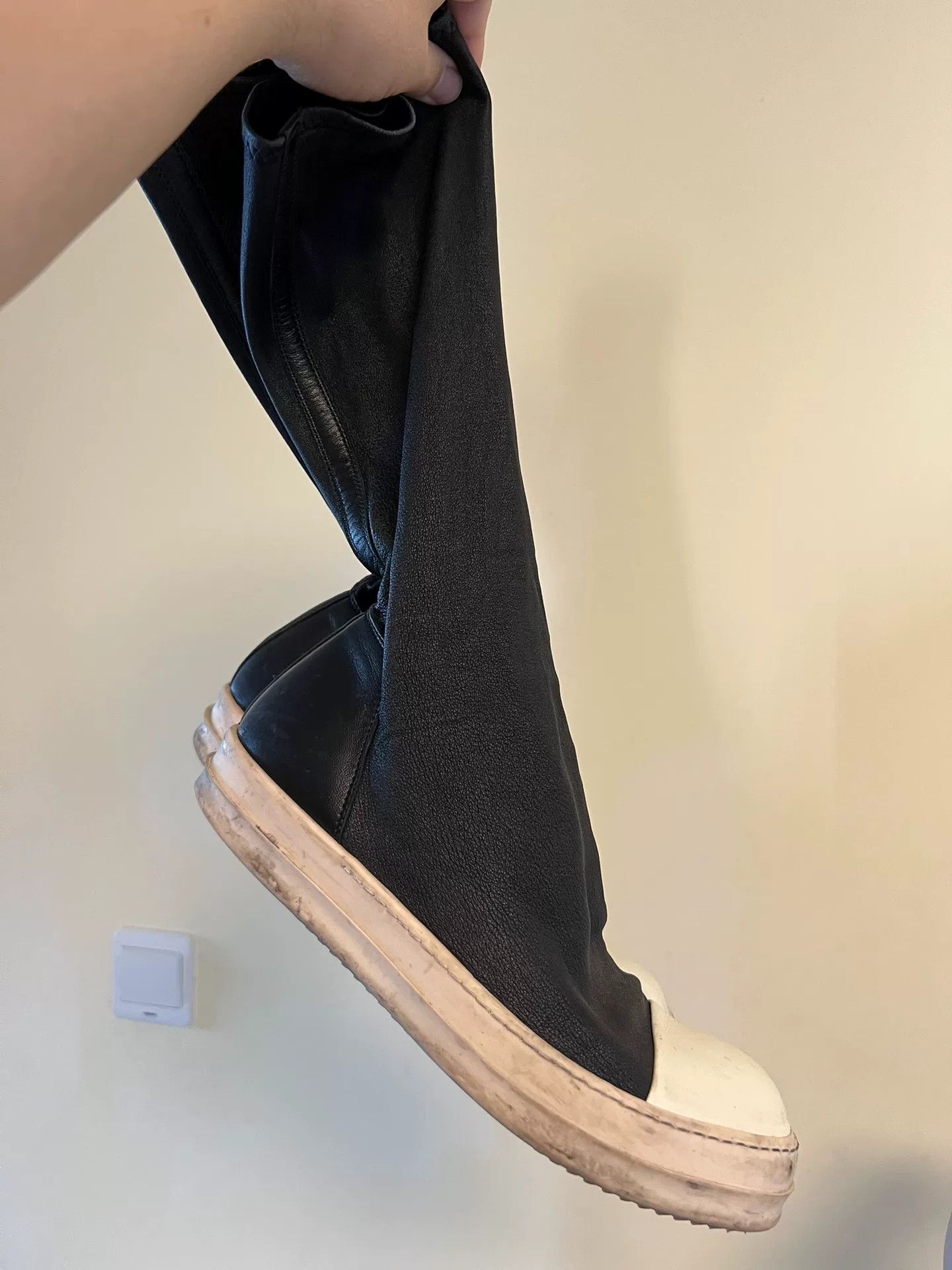 Rick Owens Rick Owens Men's Leather Boots Size 40 Size US 8 / EU 41 - 3 Thumbnail