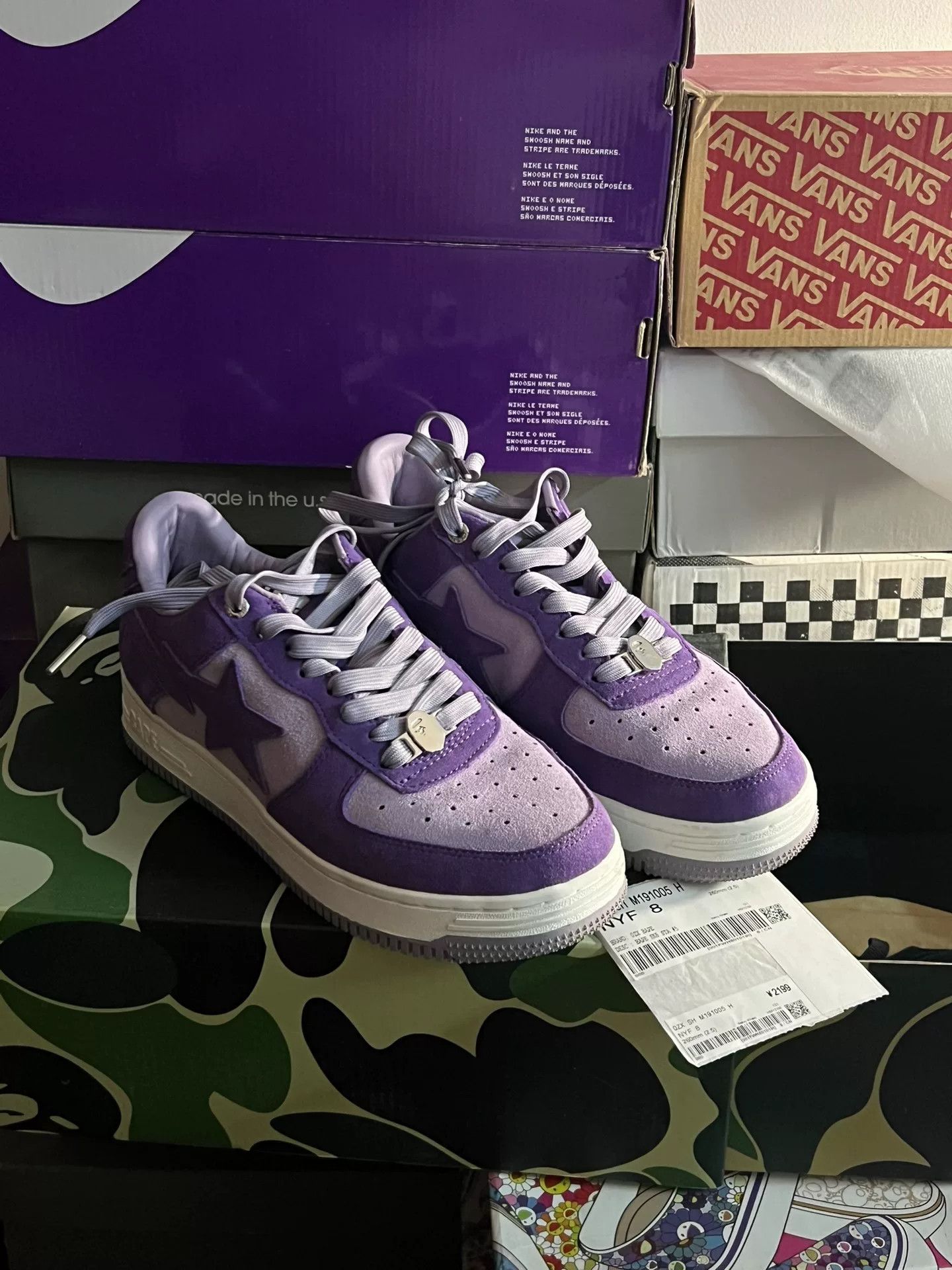 Bape BAPE A Bathing Ape STA Low Top Sneakers Size US 8 / EU 41 - 6 Thumbnail