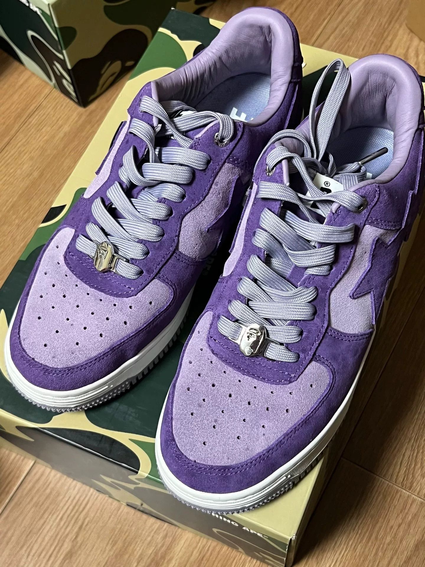 Bape BAPE A Bathing Ape STA Low Top Sneakers Size US 8 / EU 41 - 3 Thumbnail