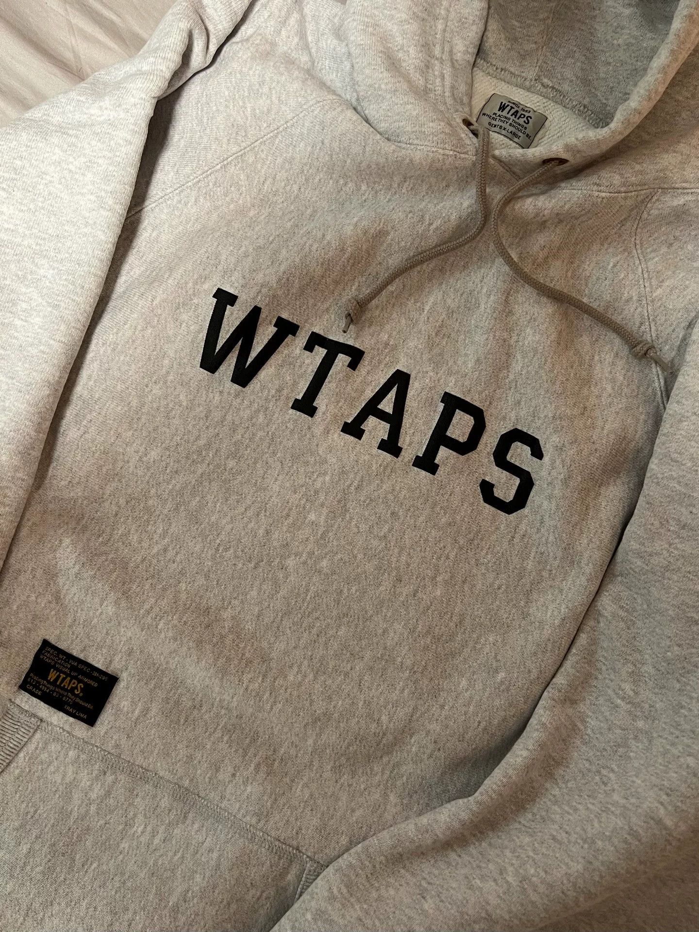 Wtaps WTAPS Design Hooded Sweatshirt in Gray Size US XL / EU 56 / 4 - 4 Thumbnail