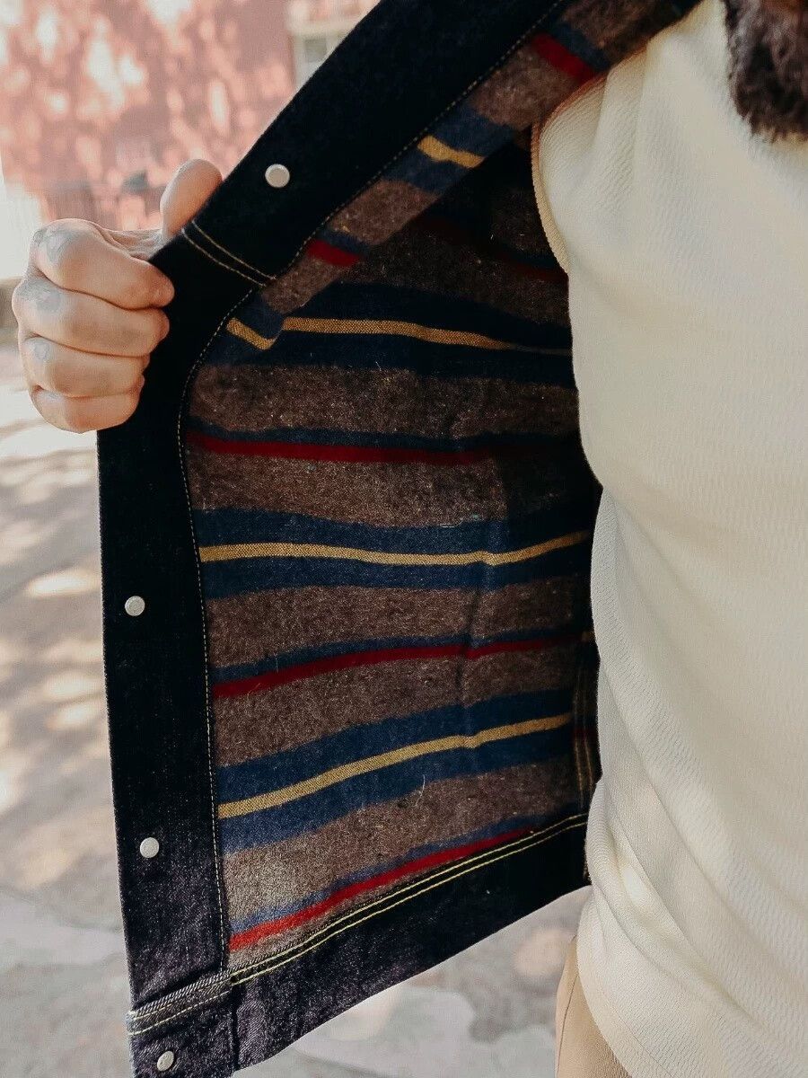 The Flat Head Flat Head Denim Work Jacket with Wool Lining Size US S / EU 44-46 / 1 - 5 Thumbnail