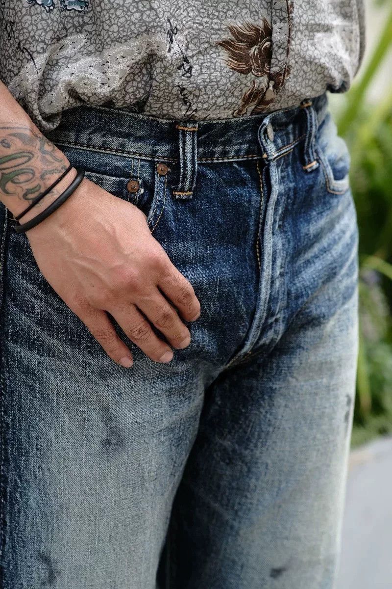 Full Count & Co. Fullcount Vintage Wash Denim Jeans Size US 32 / EU 48 - 4 Thumbnail