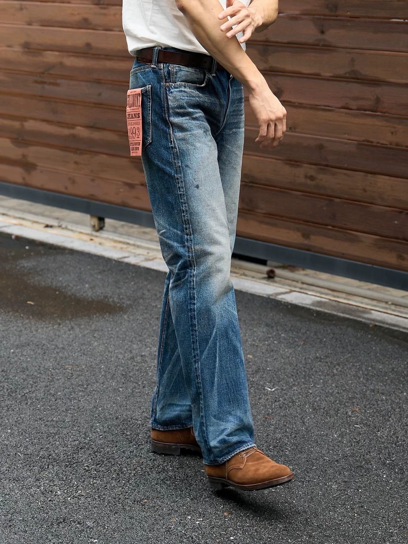 Full Count & Co. Fullcount Distressed Denim Jeans Made in Japan Size US 30 / EU 46 - 3 Thumbnail