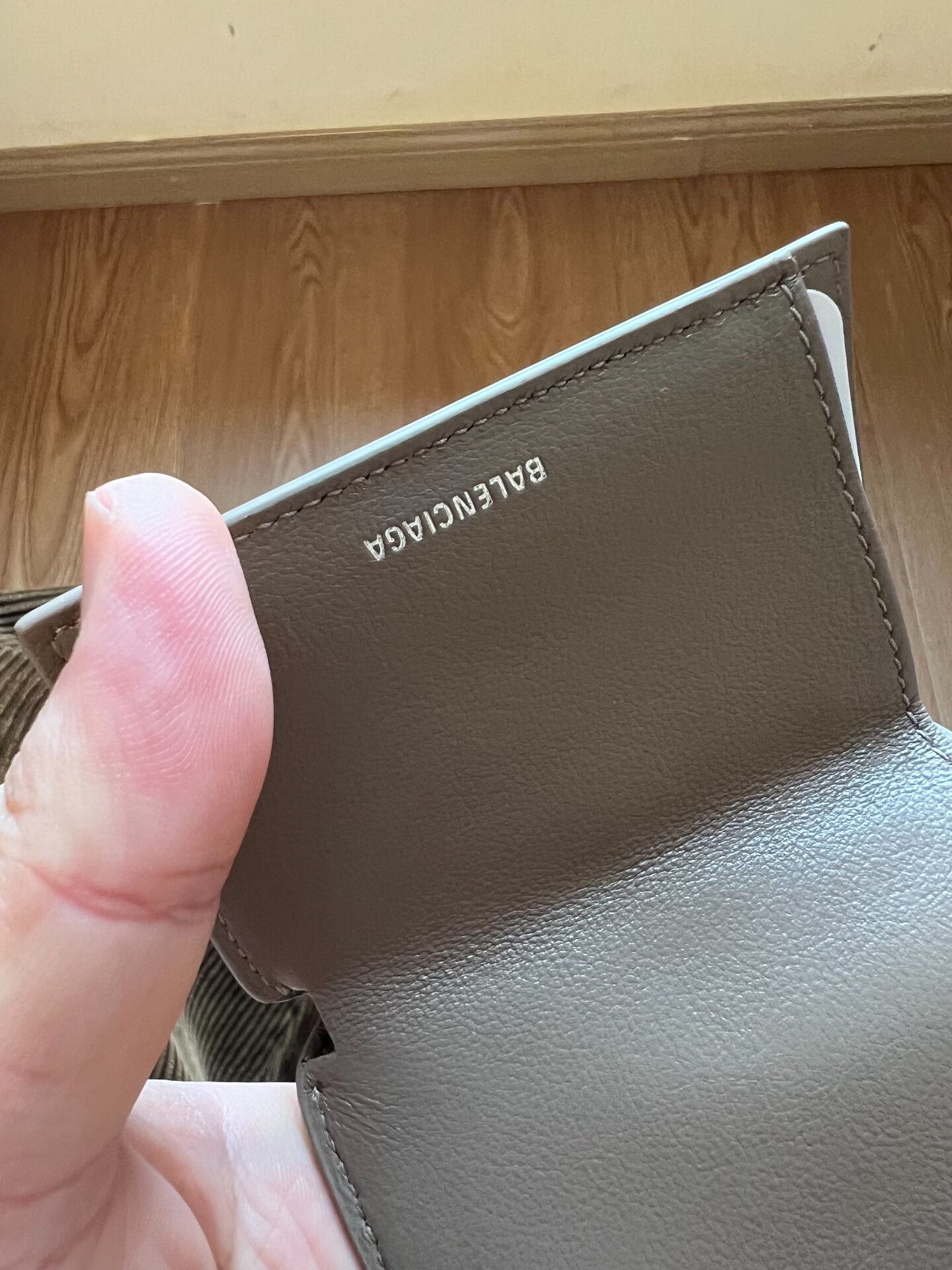 Balenciaga Balenciaga Gray Mini Wallet with Logo Size ONE SIZE - 6 Thumbnail