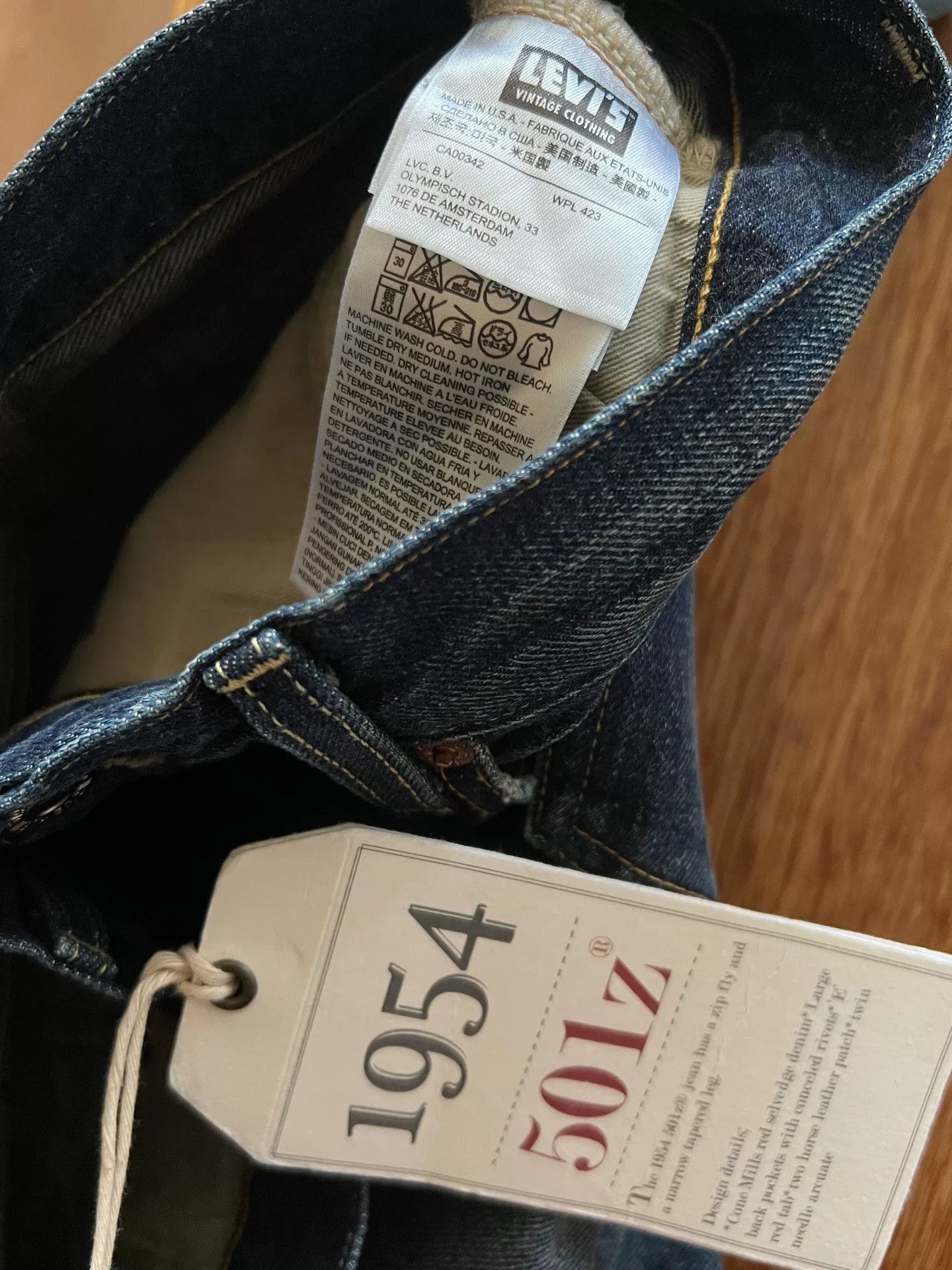 Levi's Vintage Clothing Levi's LVC 1954 501Z Jeans Size US 30 / EU 46 - 8 Thumbnail