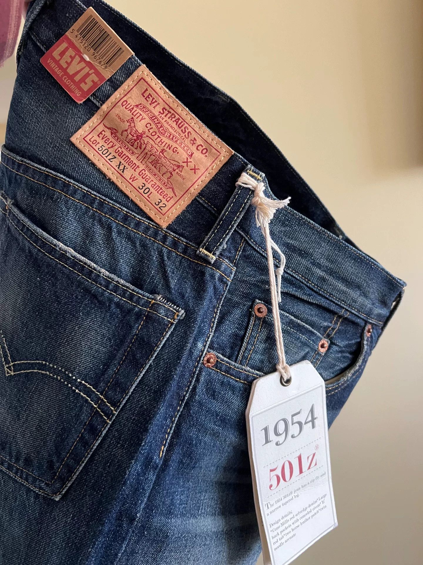 Levi's Vintage Clothing Levi's LVC 1954 501Z Jeans Size US 30 / EU 46 - 7 Thumbnail
