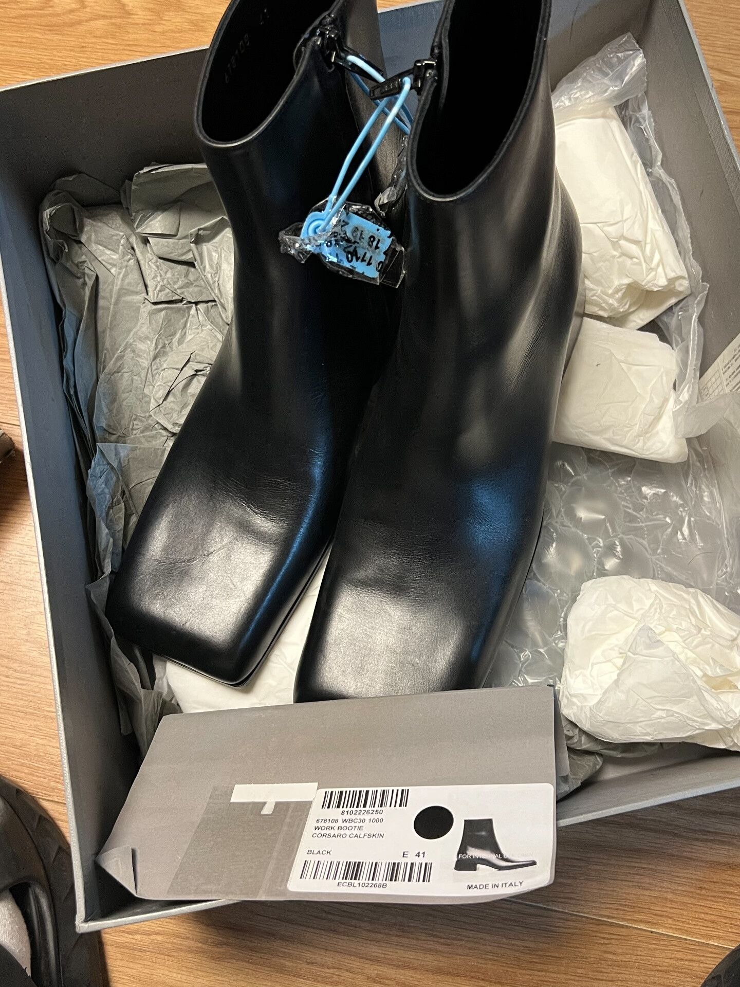 Balenciaga Balenciaga Work Leather Ankle Boots for Men Size US 8 / EU 41 - 9 Thumbnail