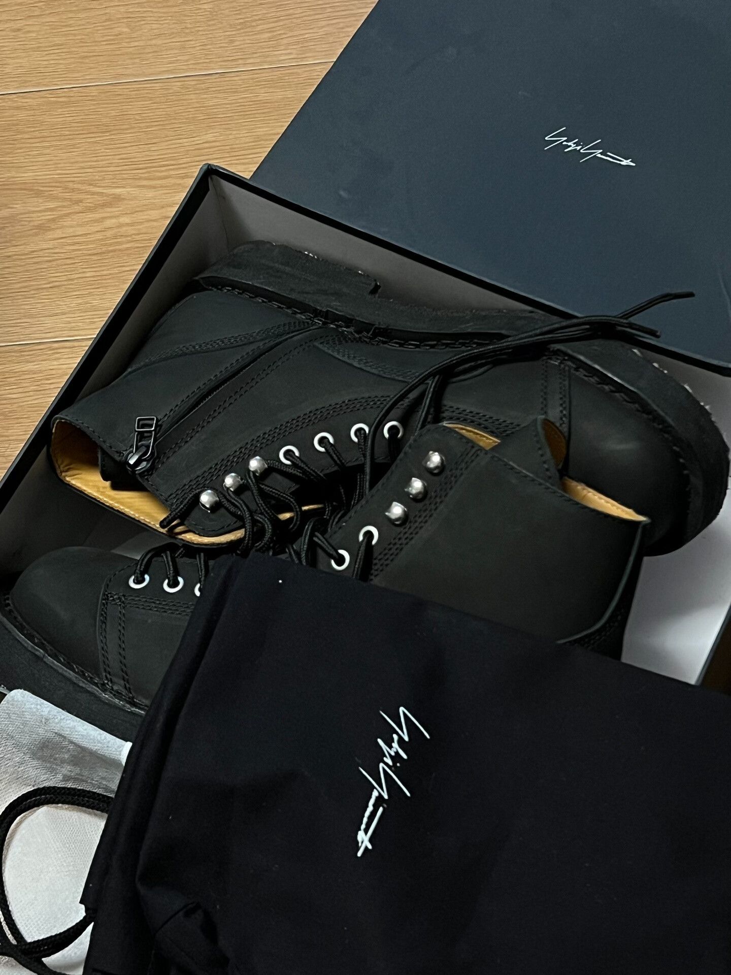 Yohji Yamamoto Yohji Yamamoto Black Ankle Boots Size US 5 / EU 37 - 2 Thumbnail