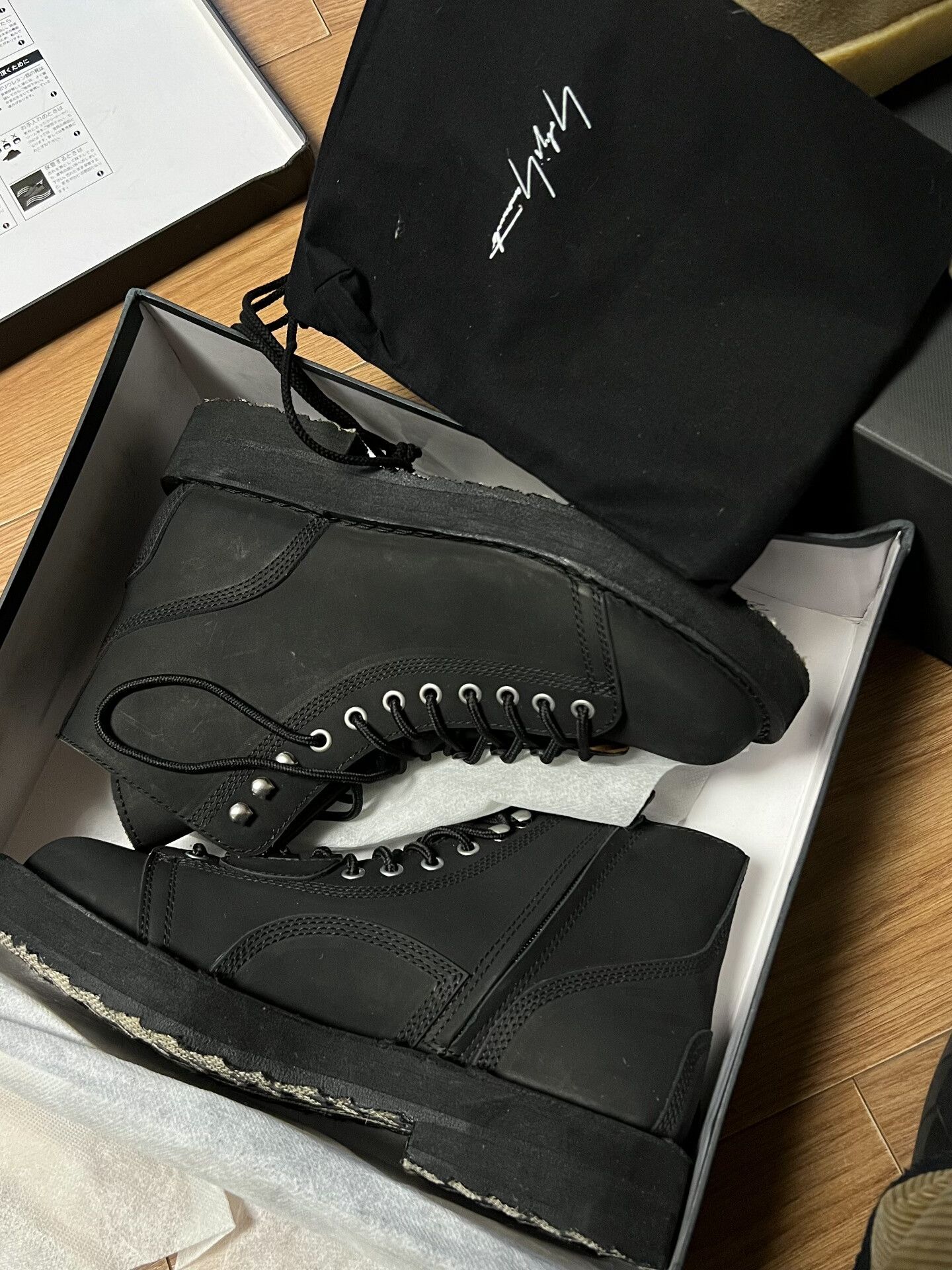 Yohji Yamamoto Yohji Yamamoto Black Ankle Boots Size US 5 / EU 37 - 3 Thumbnail