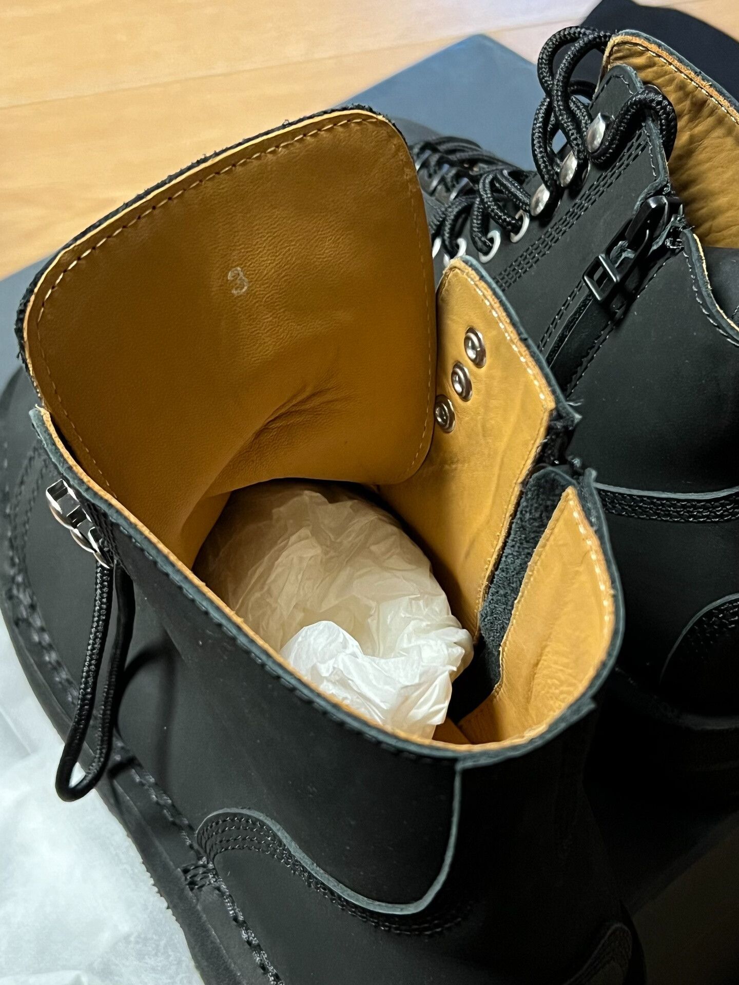 Yohji Yamamoto Yohji Yamamoto Black Ankle Boots Size US 5 / EU 37 - 9 Thumbnail