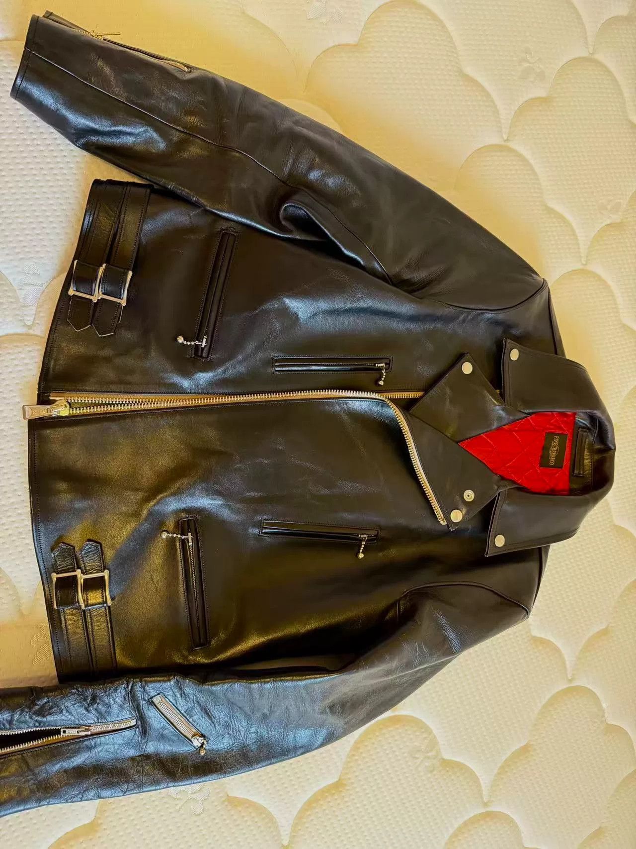 Fine Creek Fine Creek Vintage Motorcycle Leather Jacket Size US XS / EU 42 / 0 - 7 Thumbnail