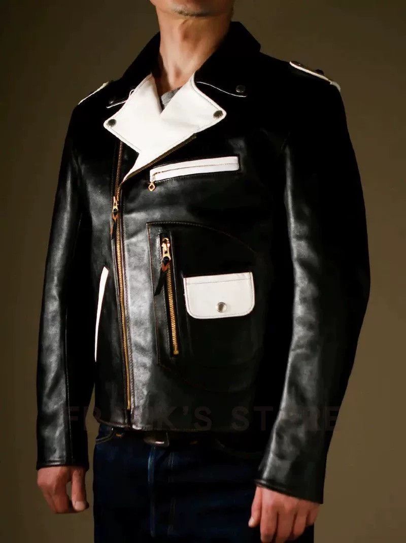 The Flat Head Two-Tone Horse Hide Motorcycle Jacket Size US M / EU 48-50 / 2 - 3 Thumbnail