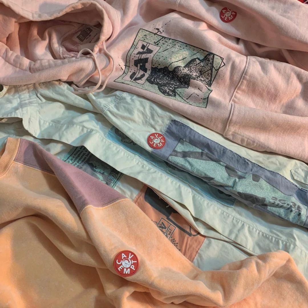 Cav Empt Cav Empt Overdyed Panel Crewneck Sweatshirt Size US L / EU 52-54 / 3 - 5 Thumbnail