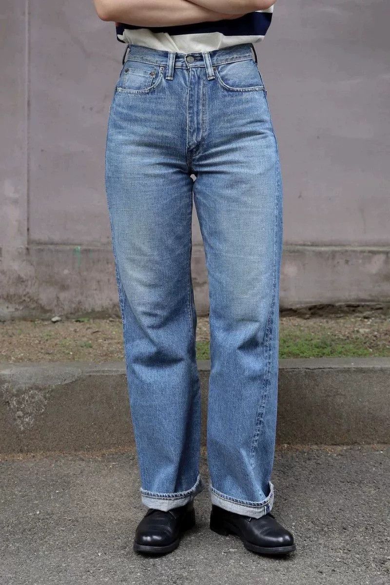 Full Count & Co. High Waist Loose Women's Denim Pants Size 29" - 2 Thumbnail