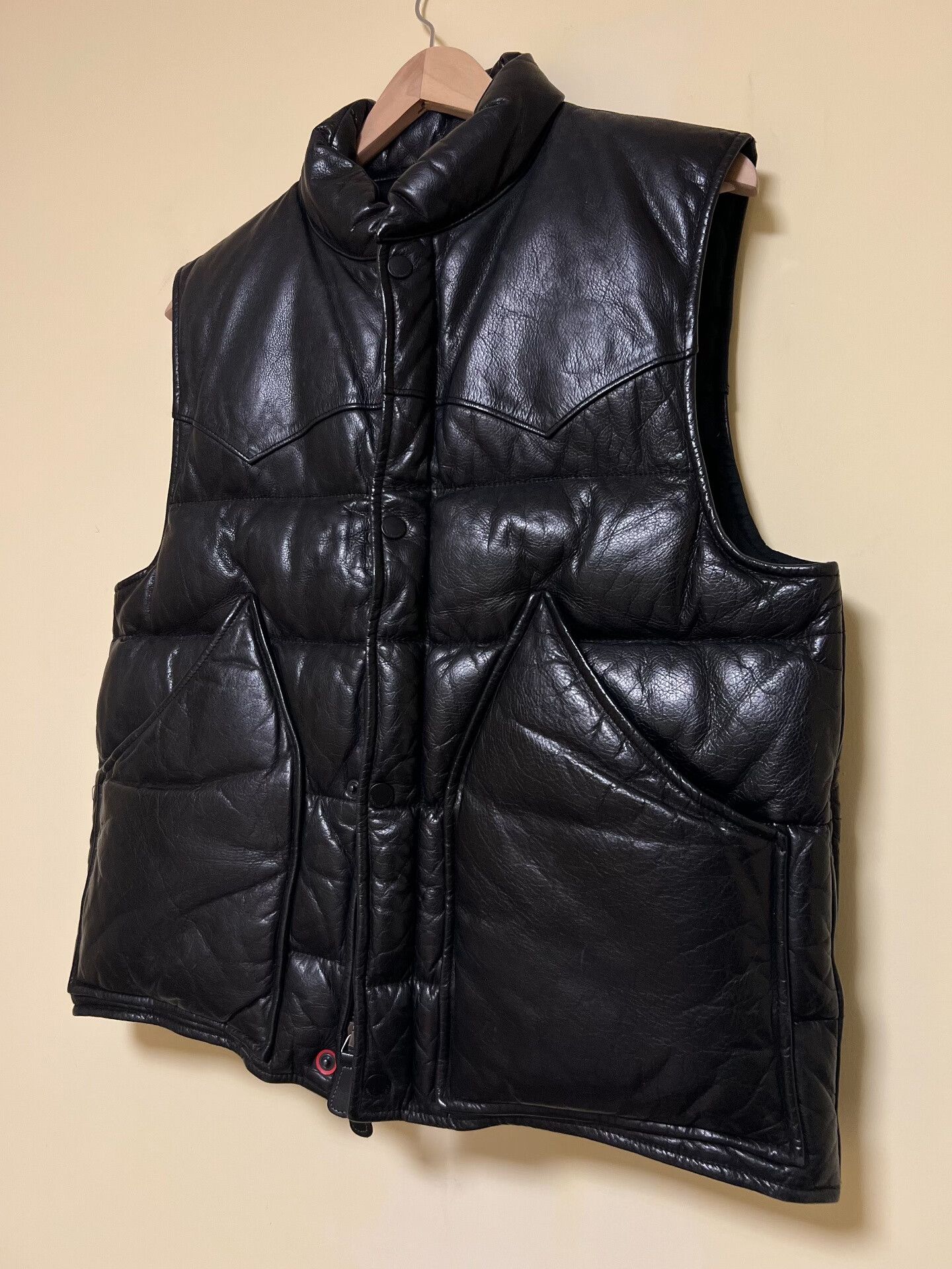 Polo Ralph Lauren Polo Ralph Lauren Leather Down Vest Size US M / EU 48-50 / 2 - 6 Thumbnail